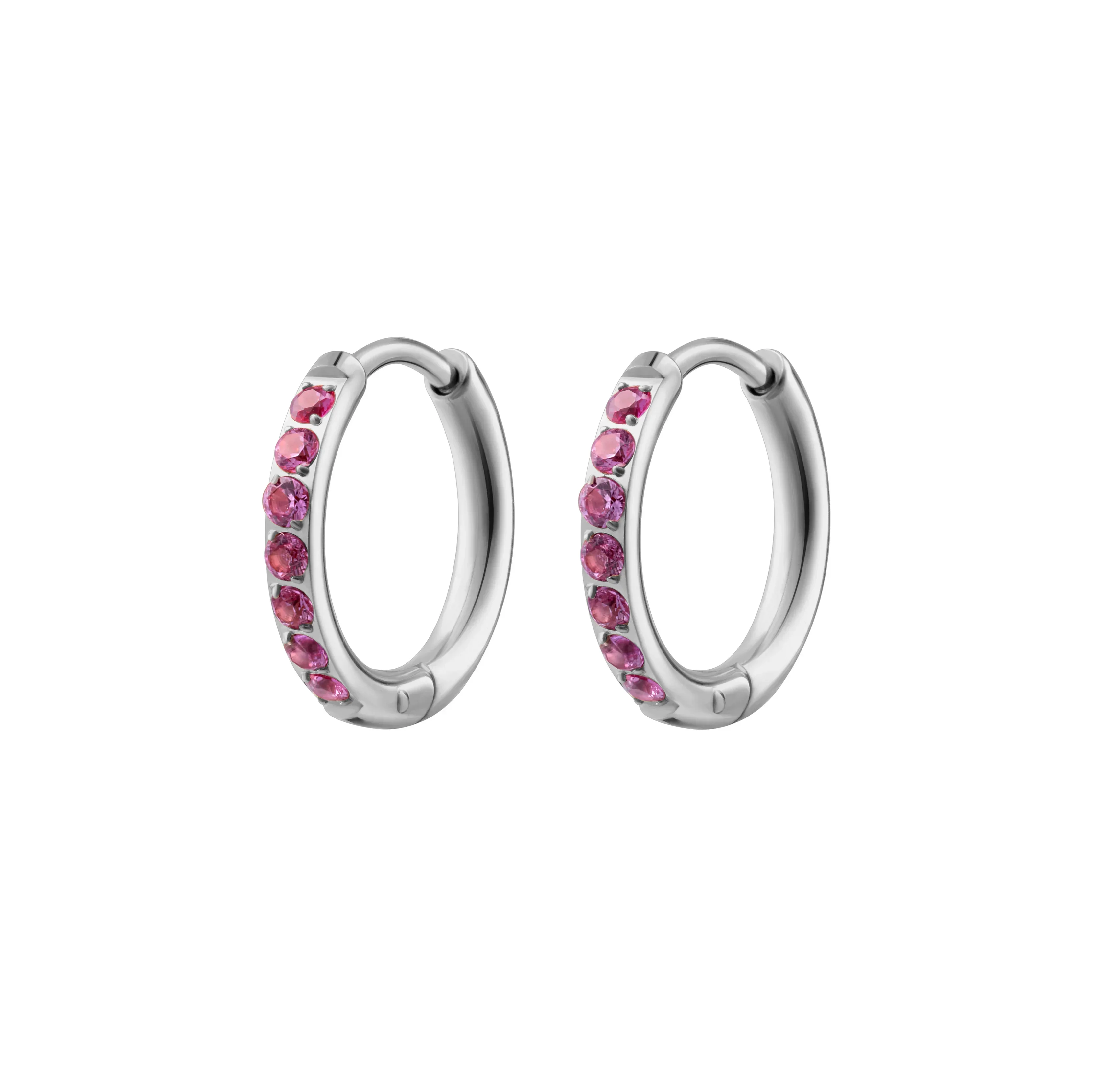 Rose Titanium Celestial Hoops - Image 7