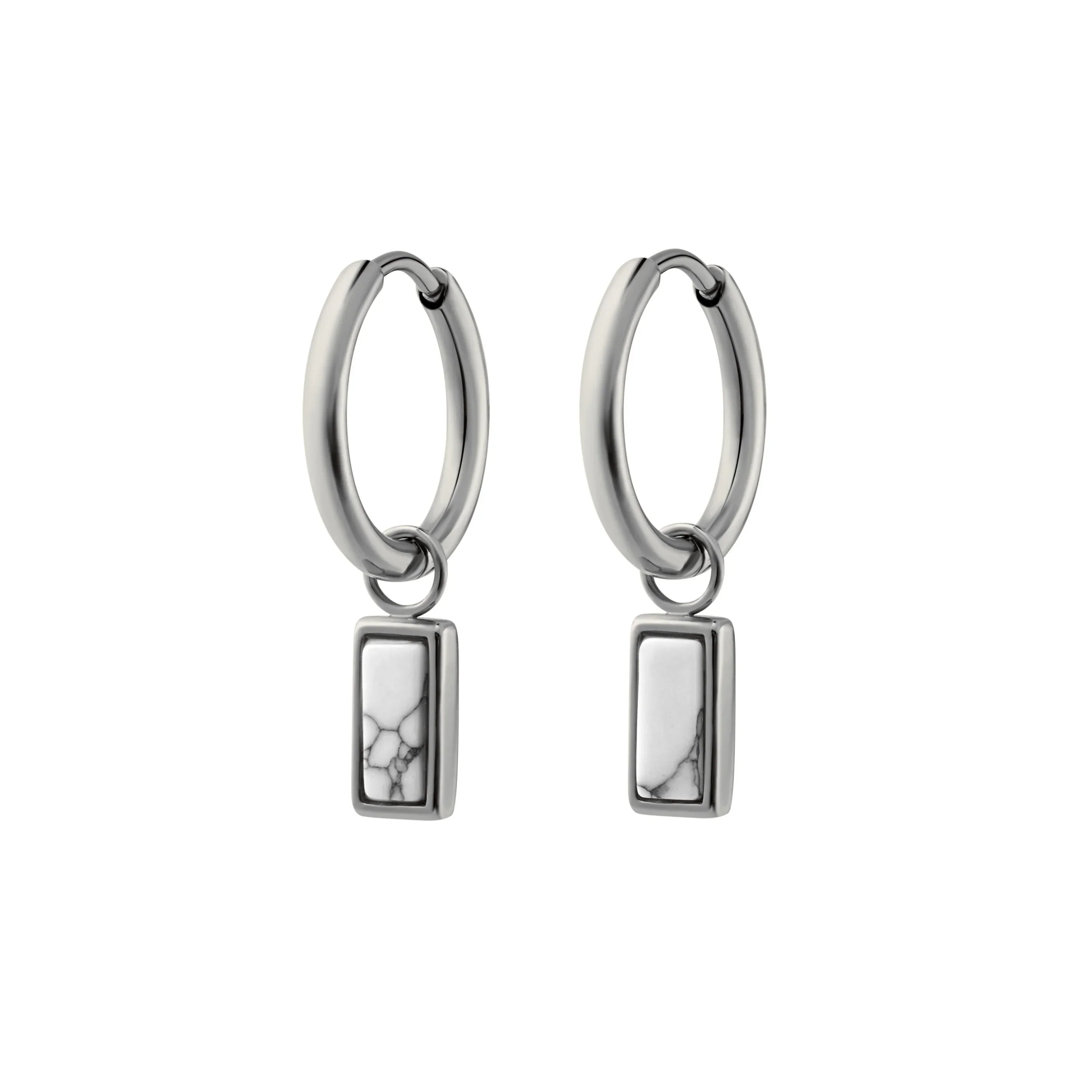 Salt Flat Howlite Hoops - Image 5
