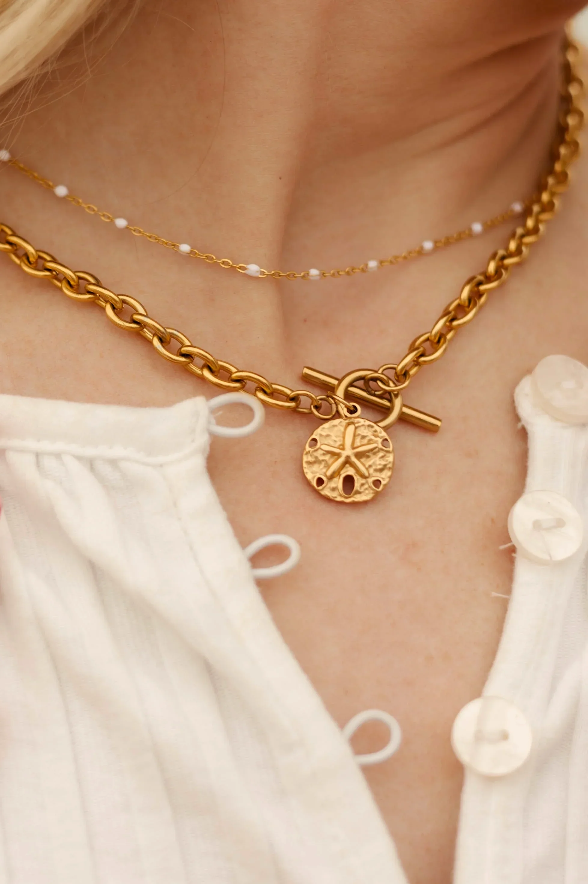 Sand Dollar Pendant Necklace - Image 2