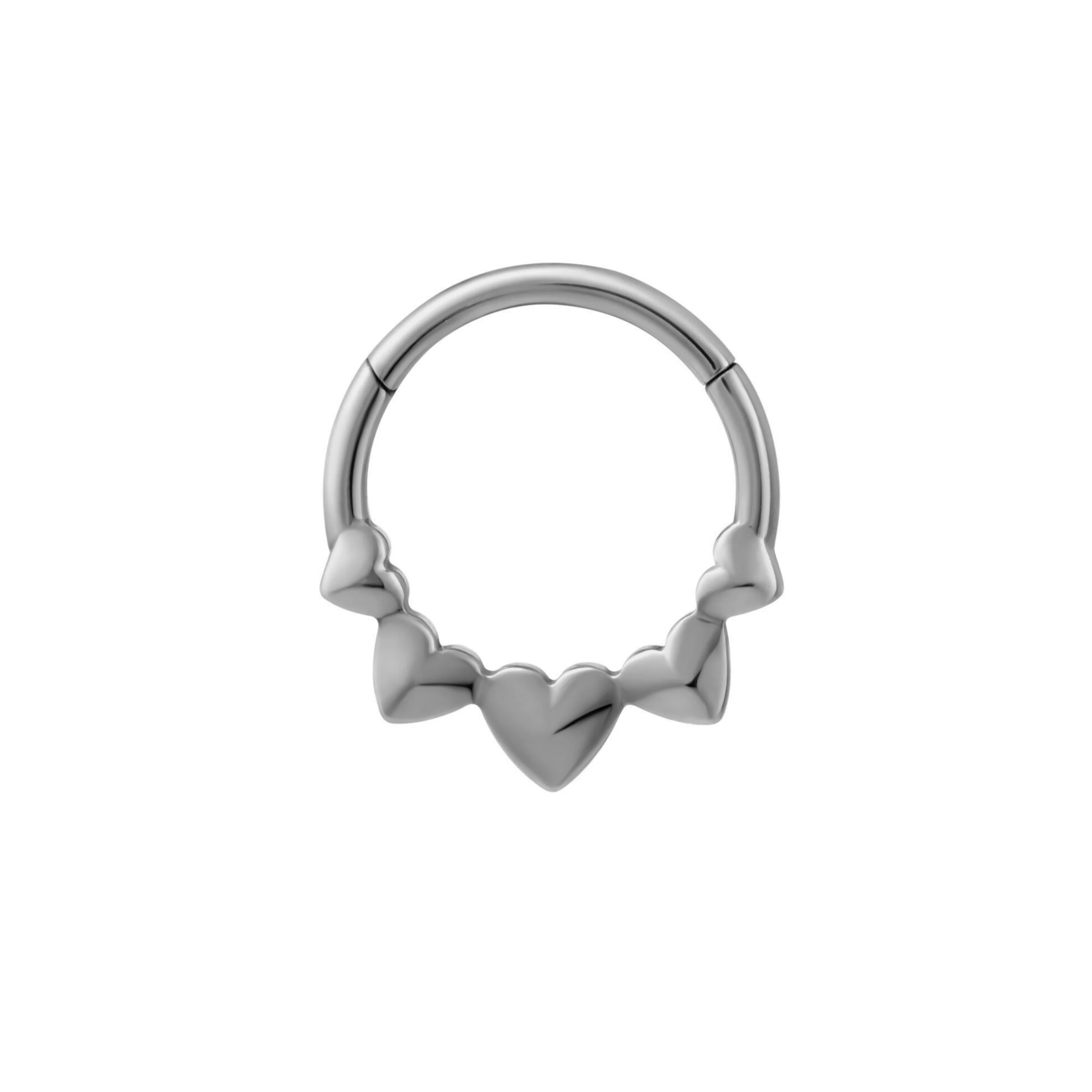 Sculpted Hearts Daith Hoop - Image 4