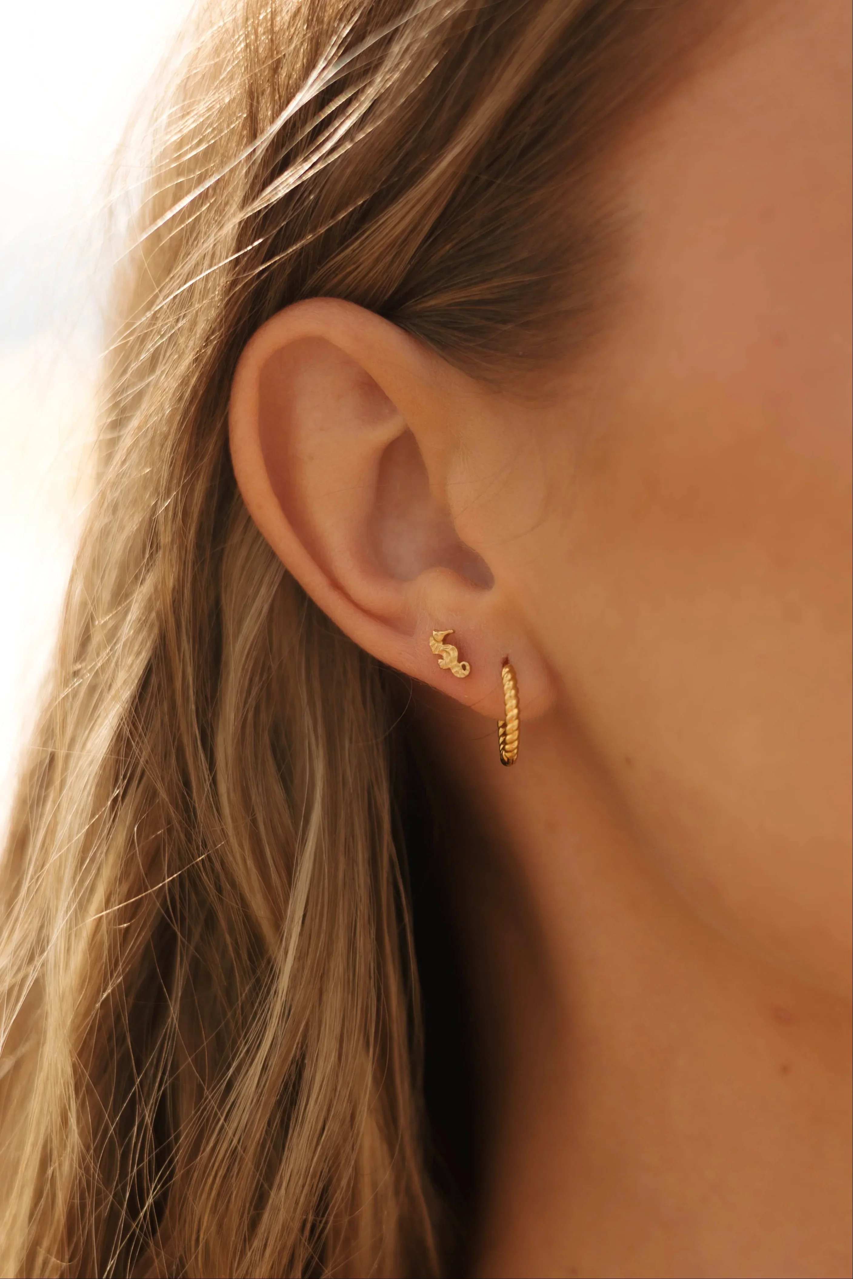 Seahorse Flat Back Stud - Image 2