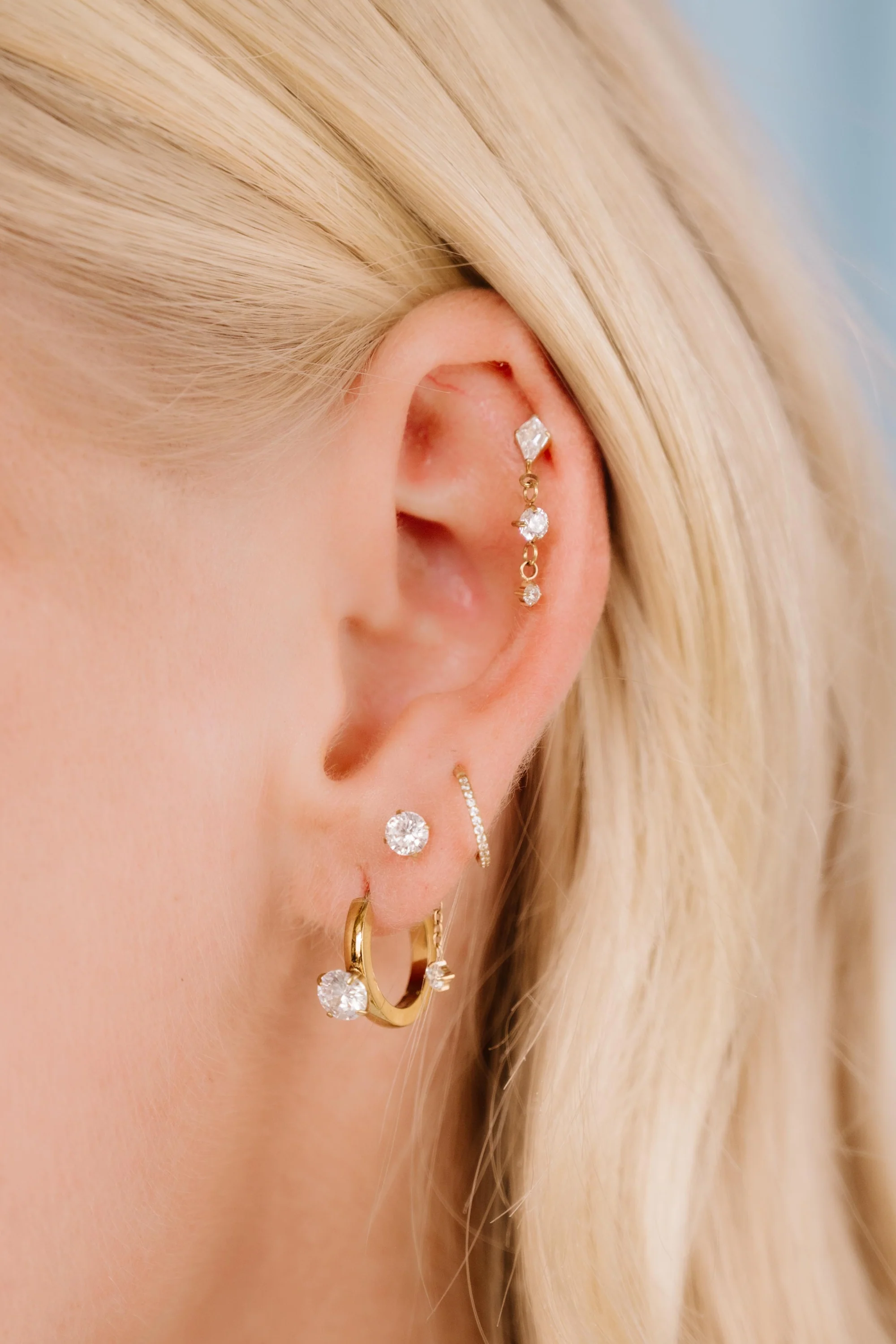 Selara Flat Back Stud - Image 2