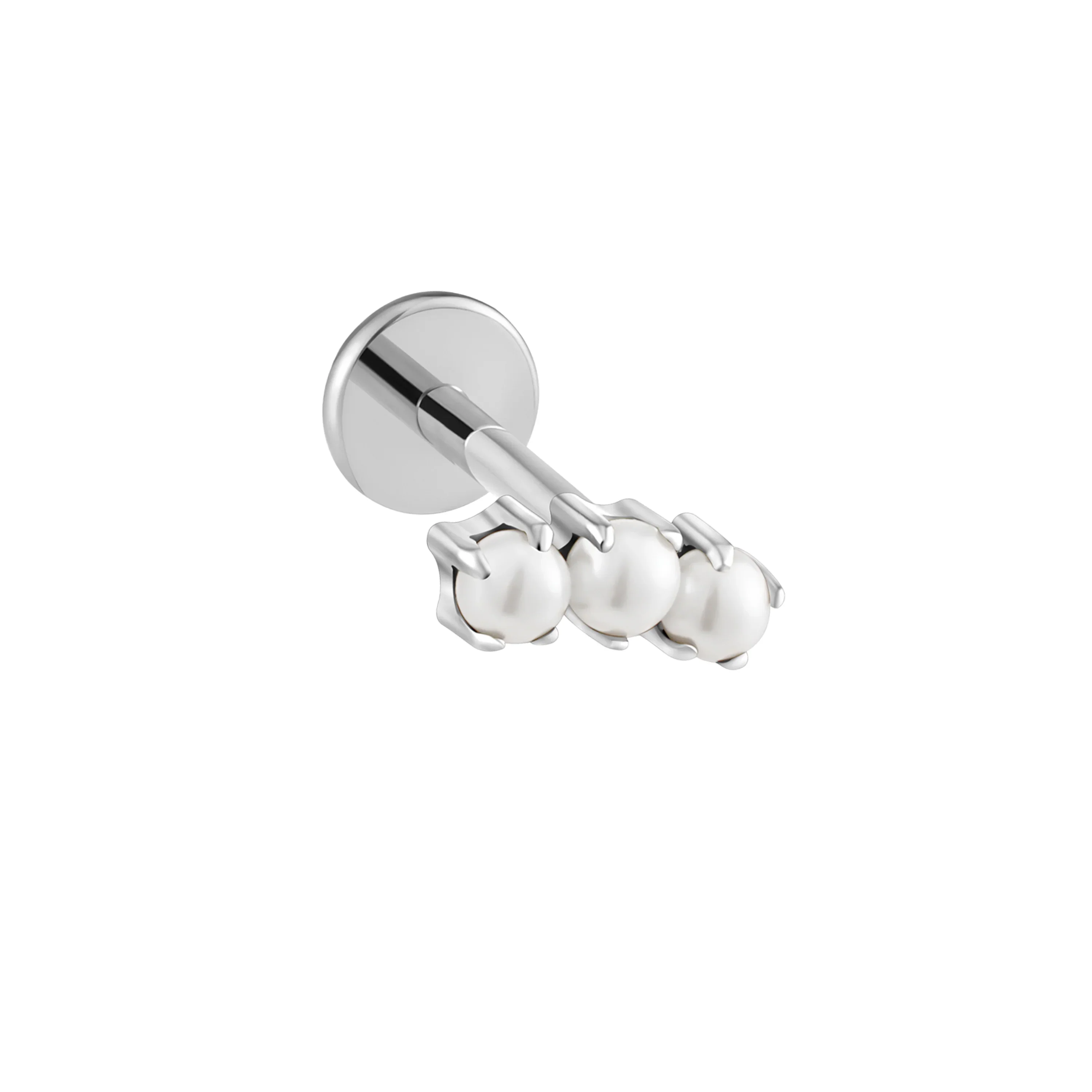 Selene Pearl Climber Flat Back Stud - Image 7