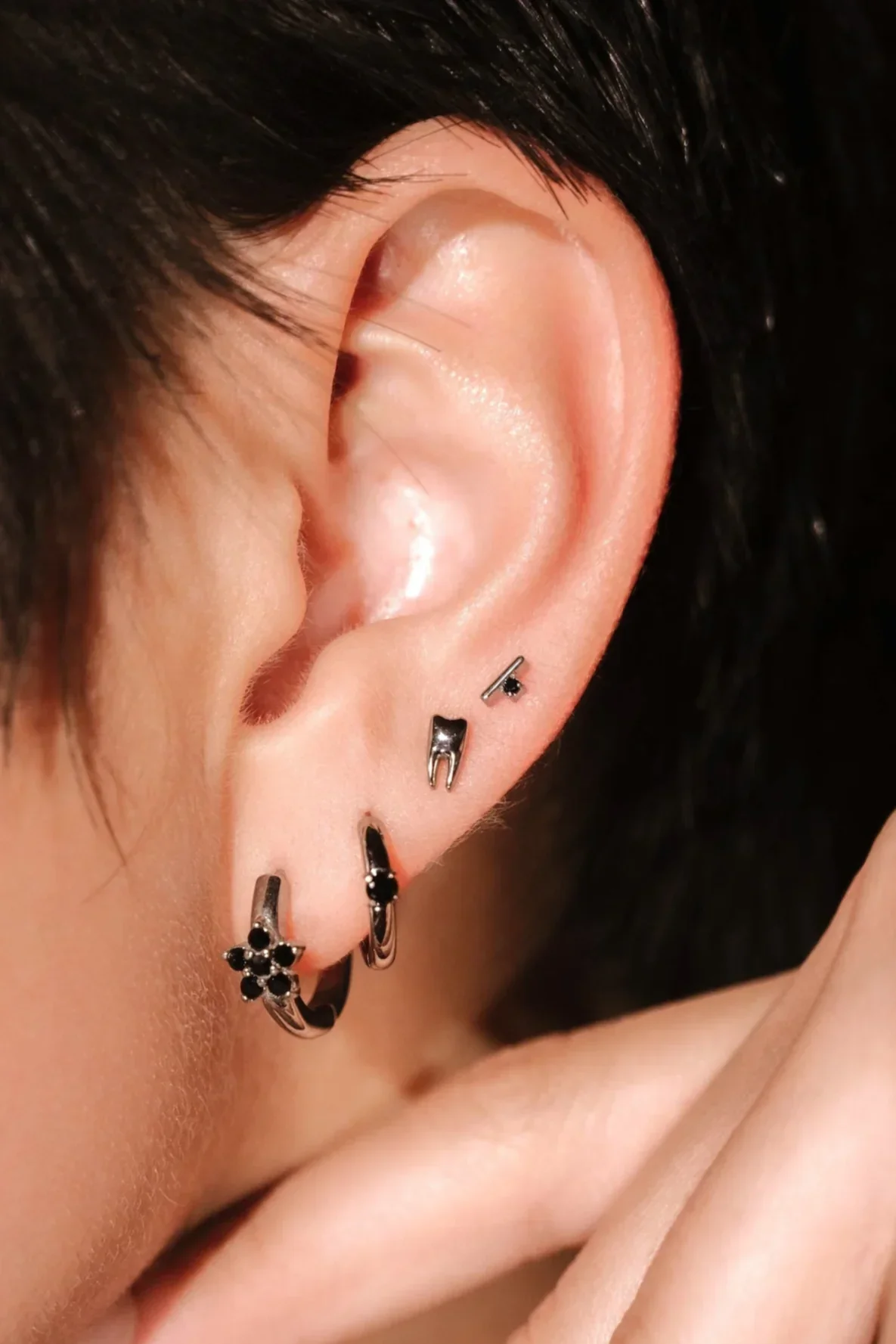 Sigil Flat Back Stud - Onyx - Image 2