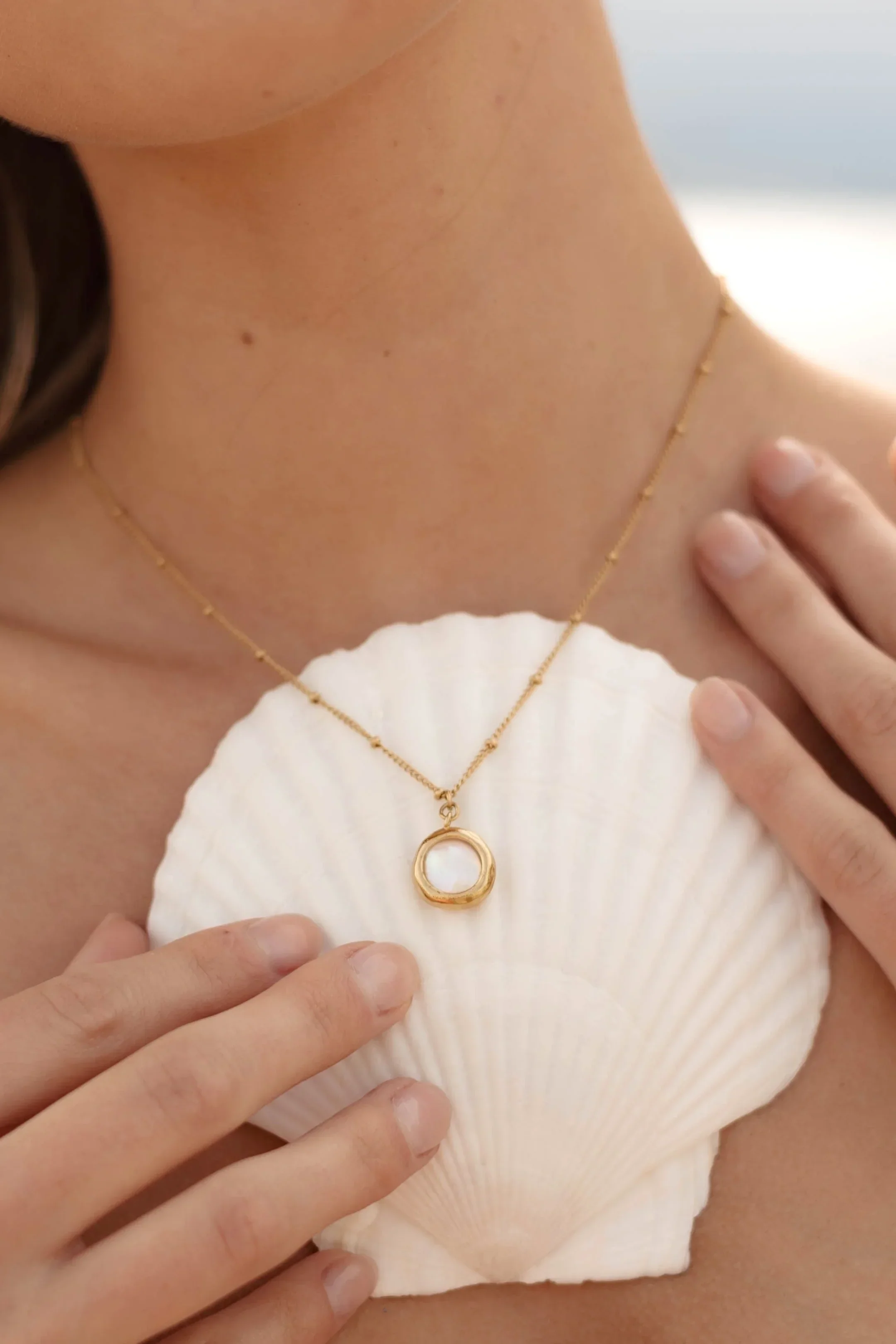 Siren Pearl Pendant Necklace - Image 2