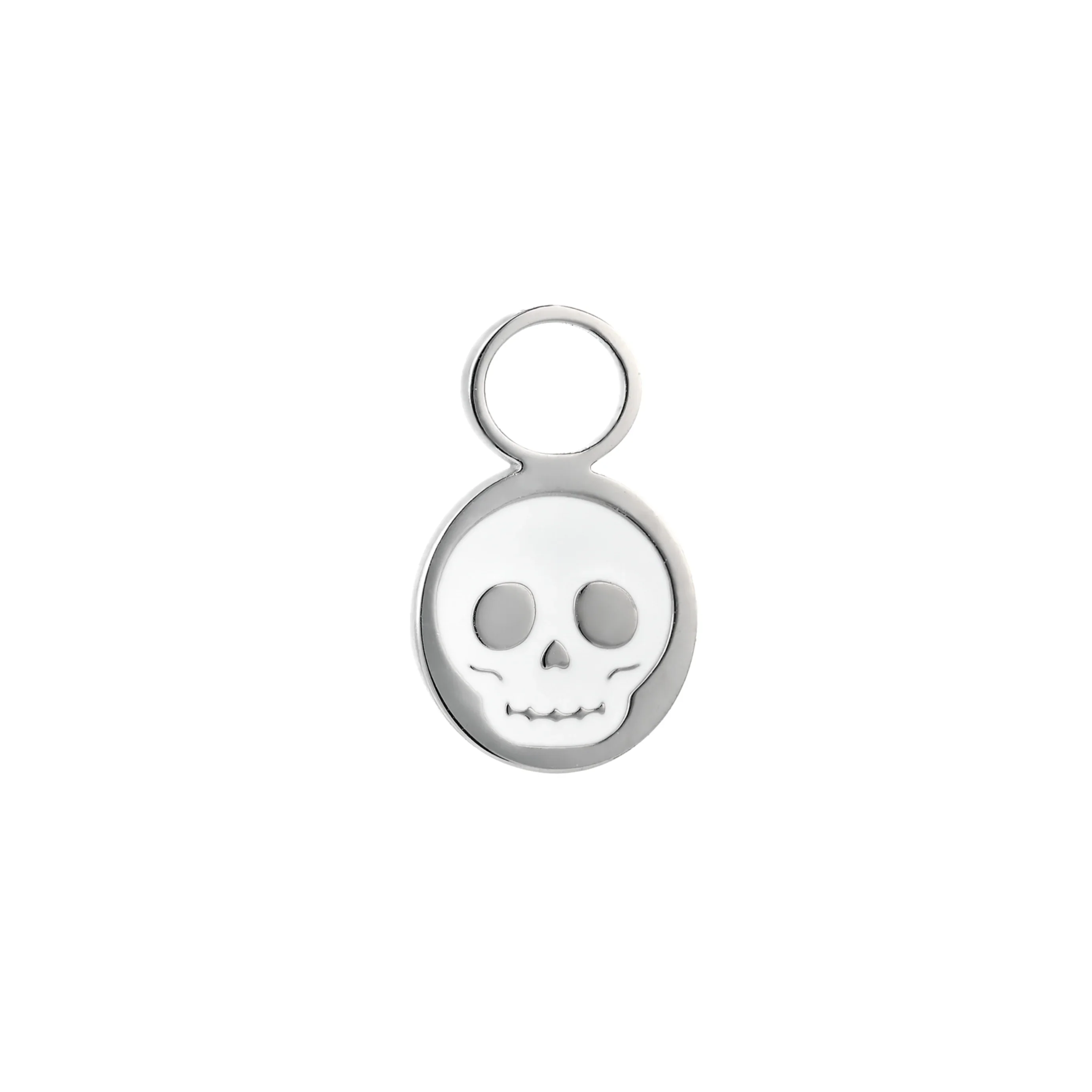Skull Enamel Hoop Charm - Image 4