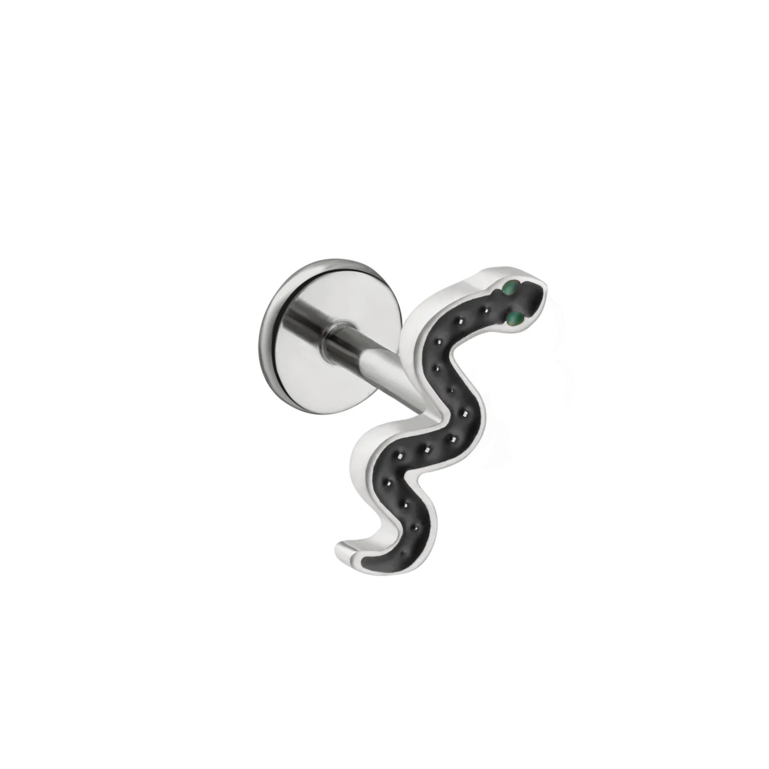 Slithering Snake Enamel Flat Back Stud - Image 7