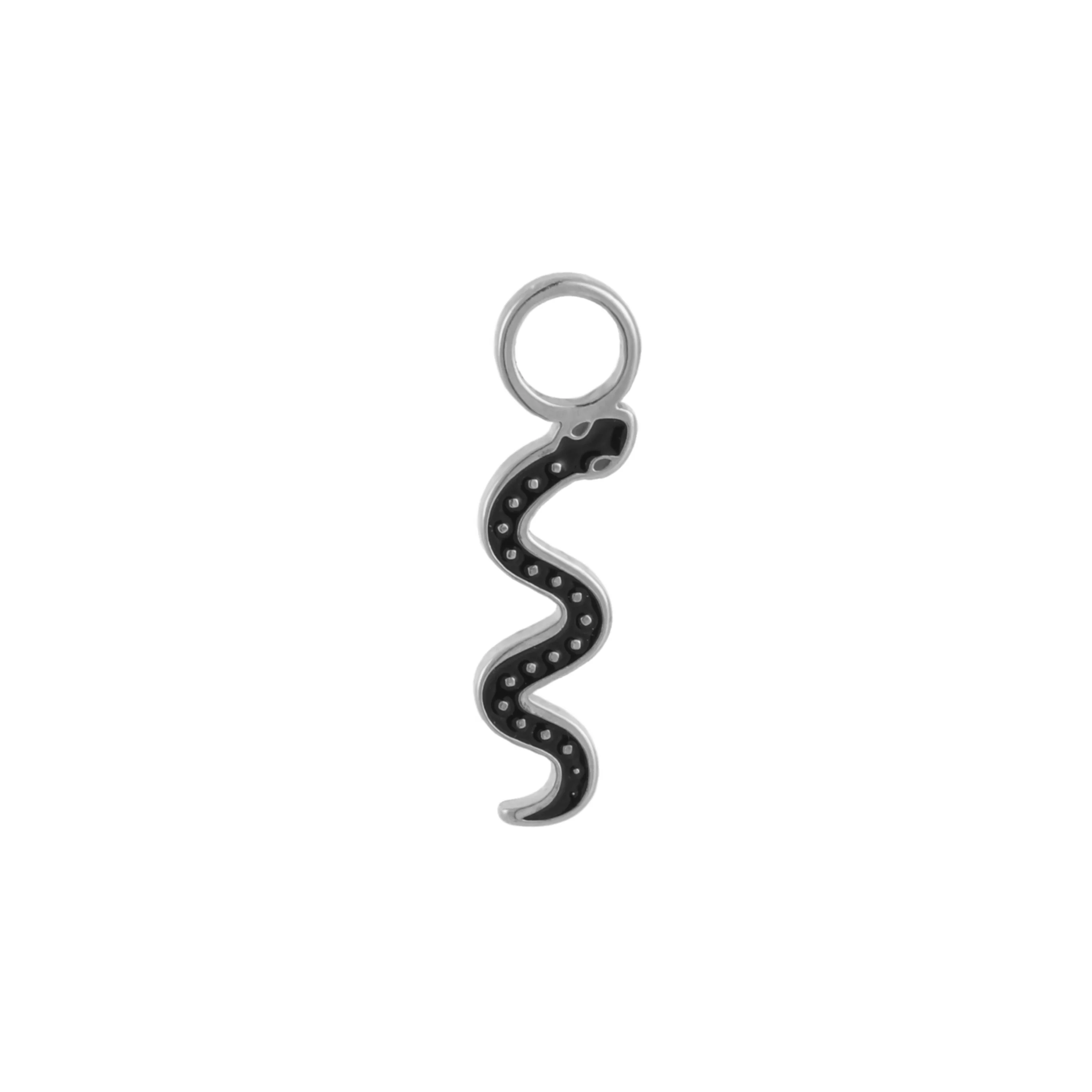 Slithering Snake Enamel Hoop Charm - Image 5