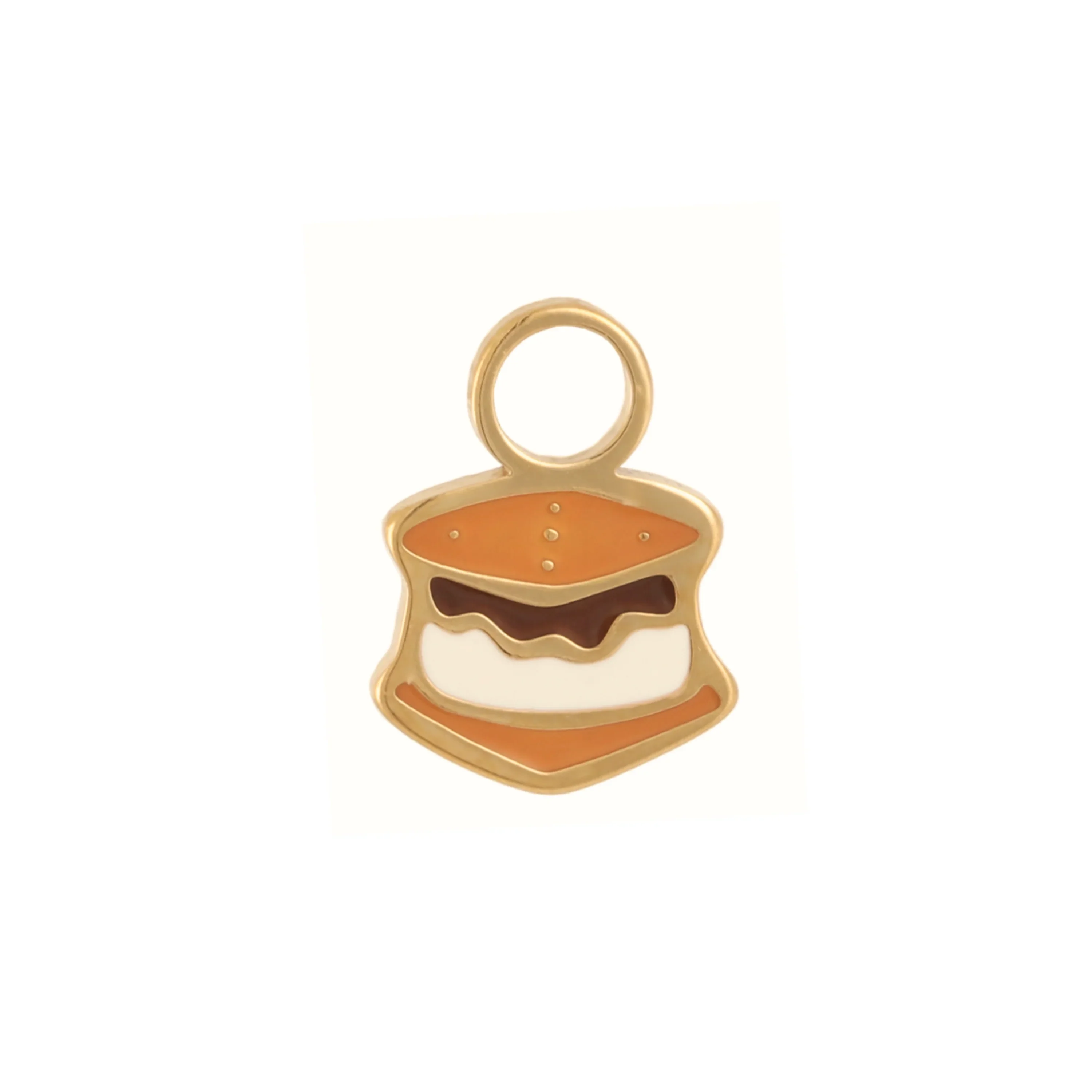 S'mores Enamel Hoop Charm