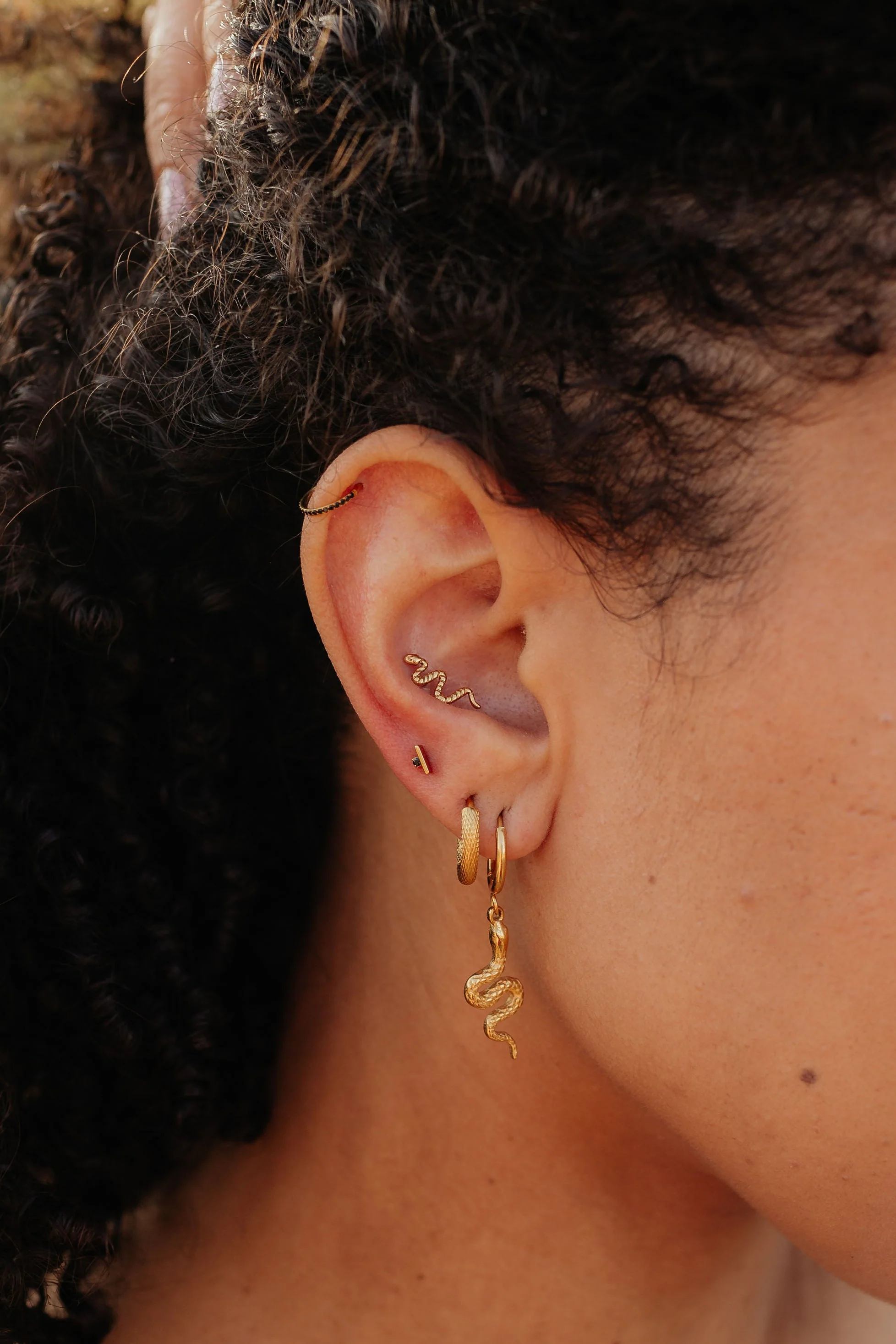 Snake Charm Hoops - Image 2