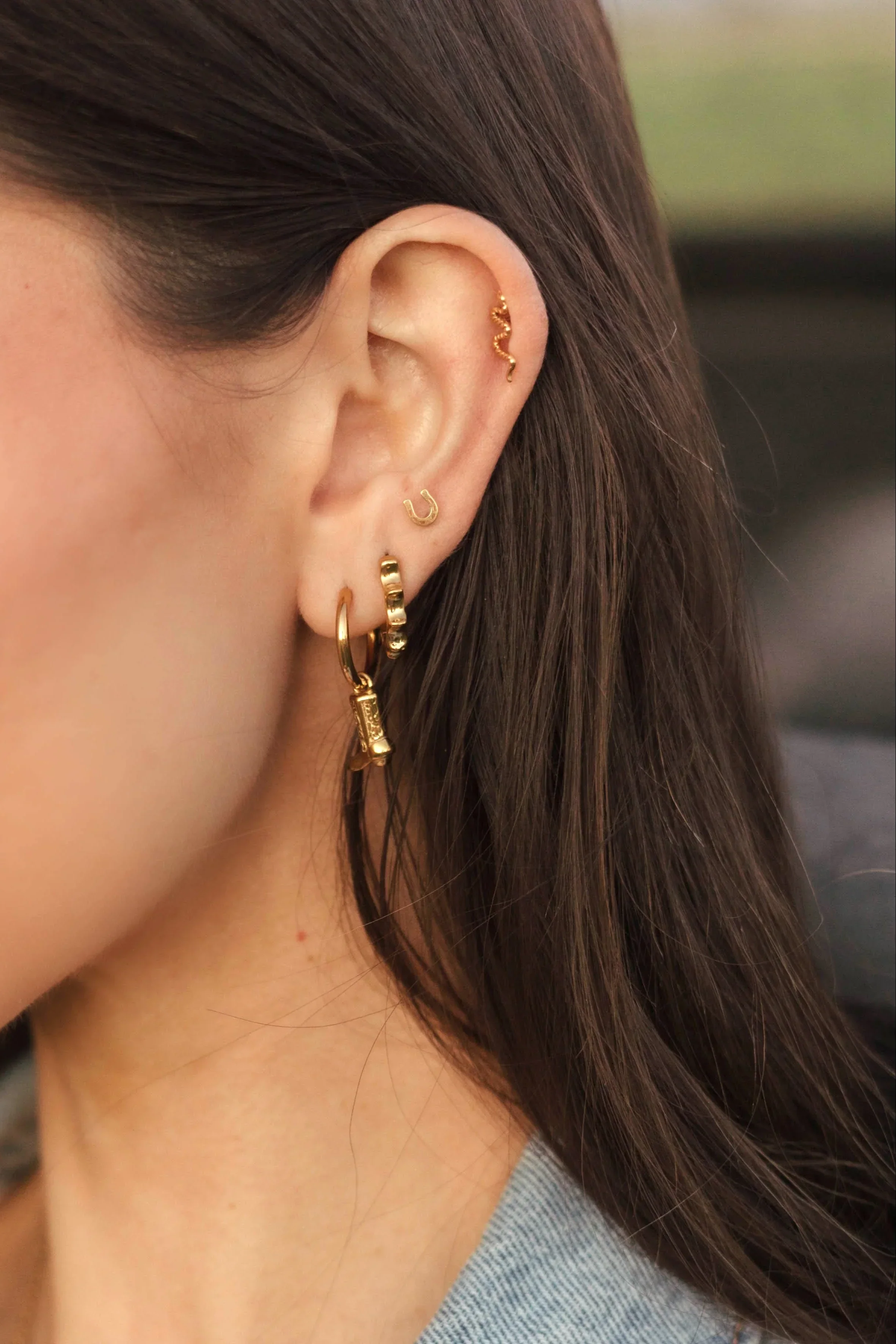 Snake Flat Back Stud - Image 7