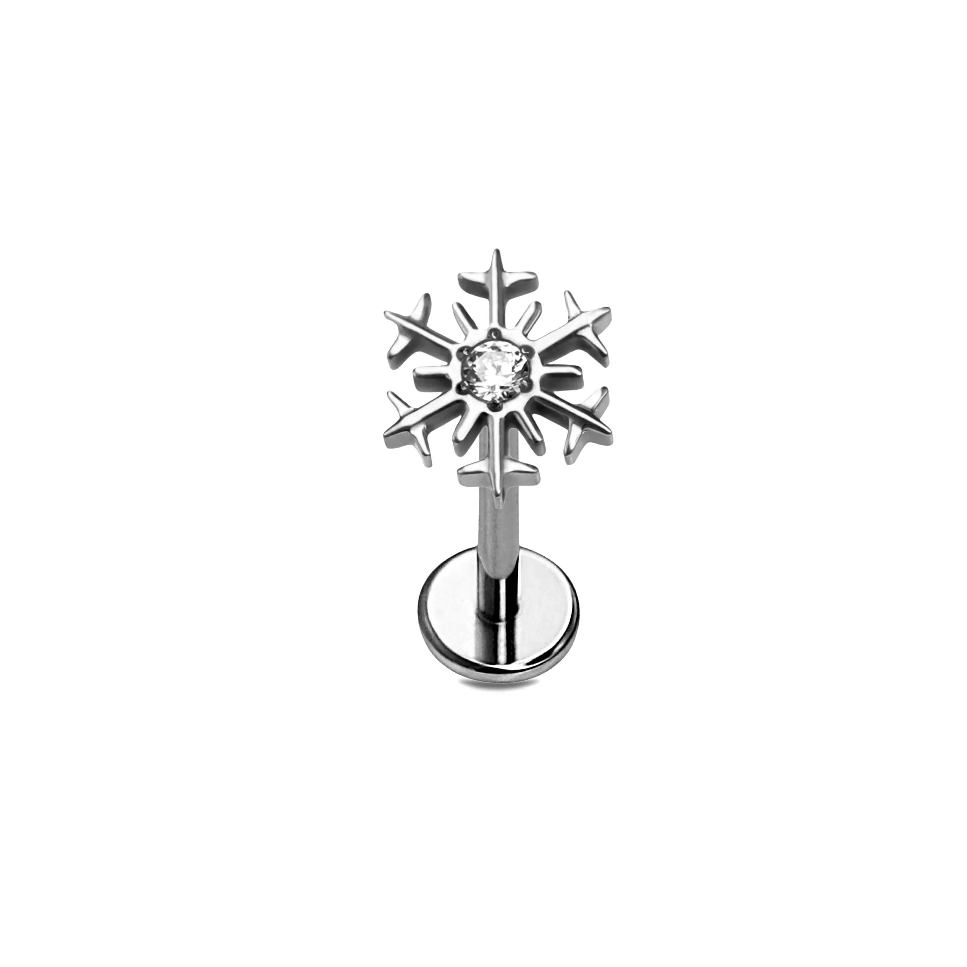 Snowflake Flat Back Stud - Image 10