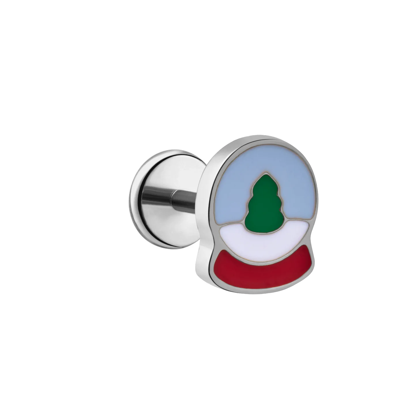 Snow Globe Enamel Flat Back Stud - Image 7