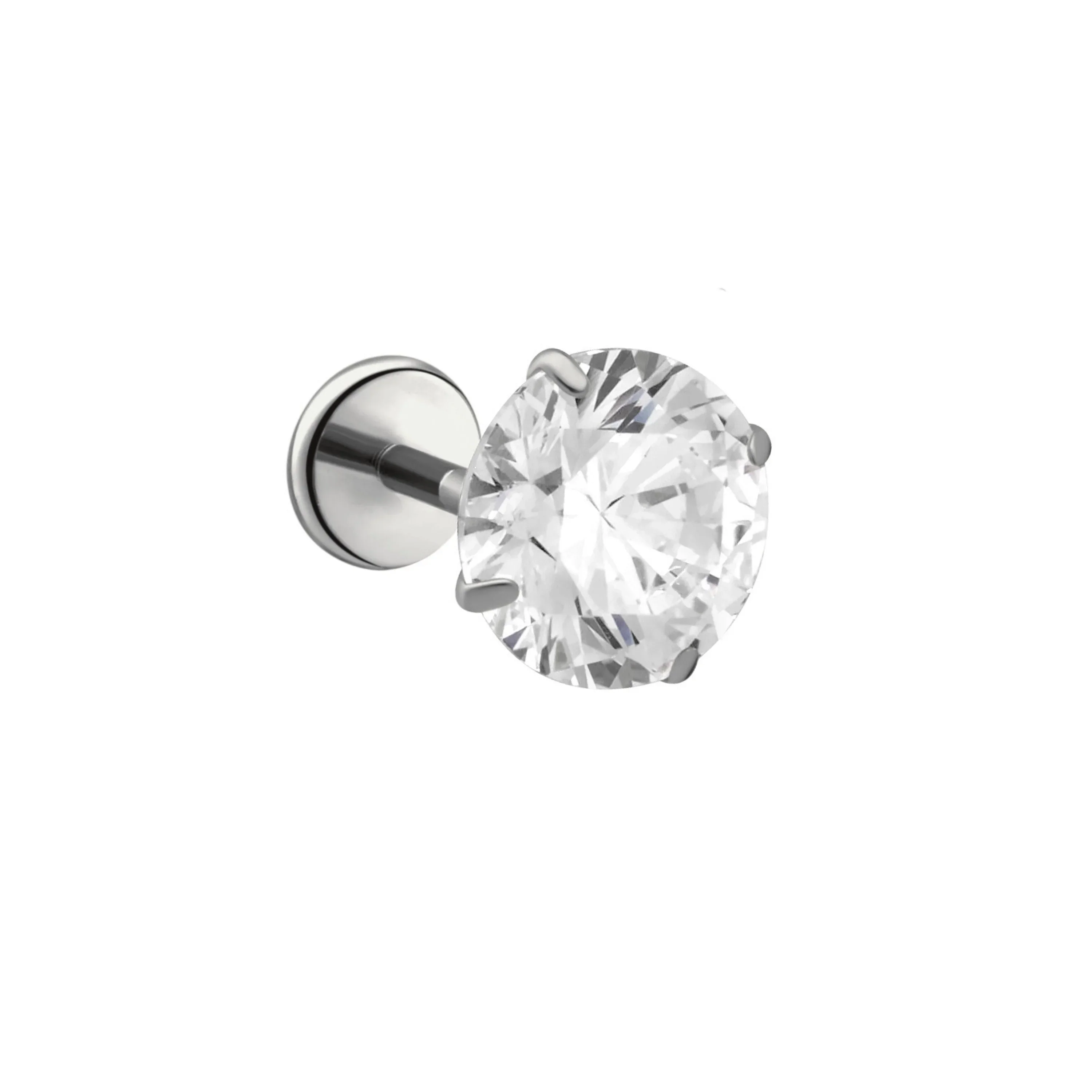 Solitaire 6mm Flat Back Stud - Image 3