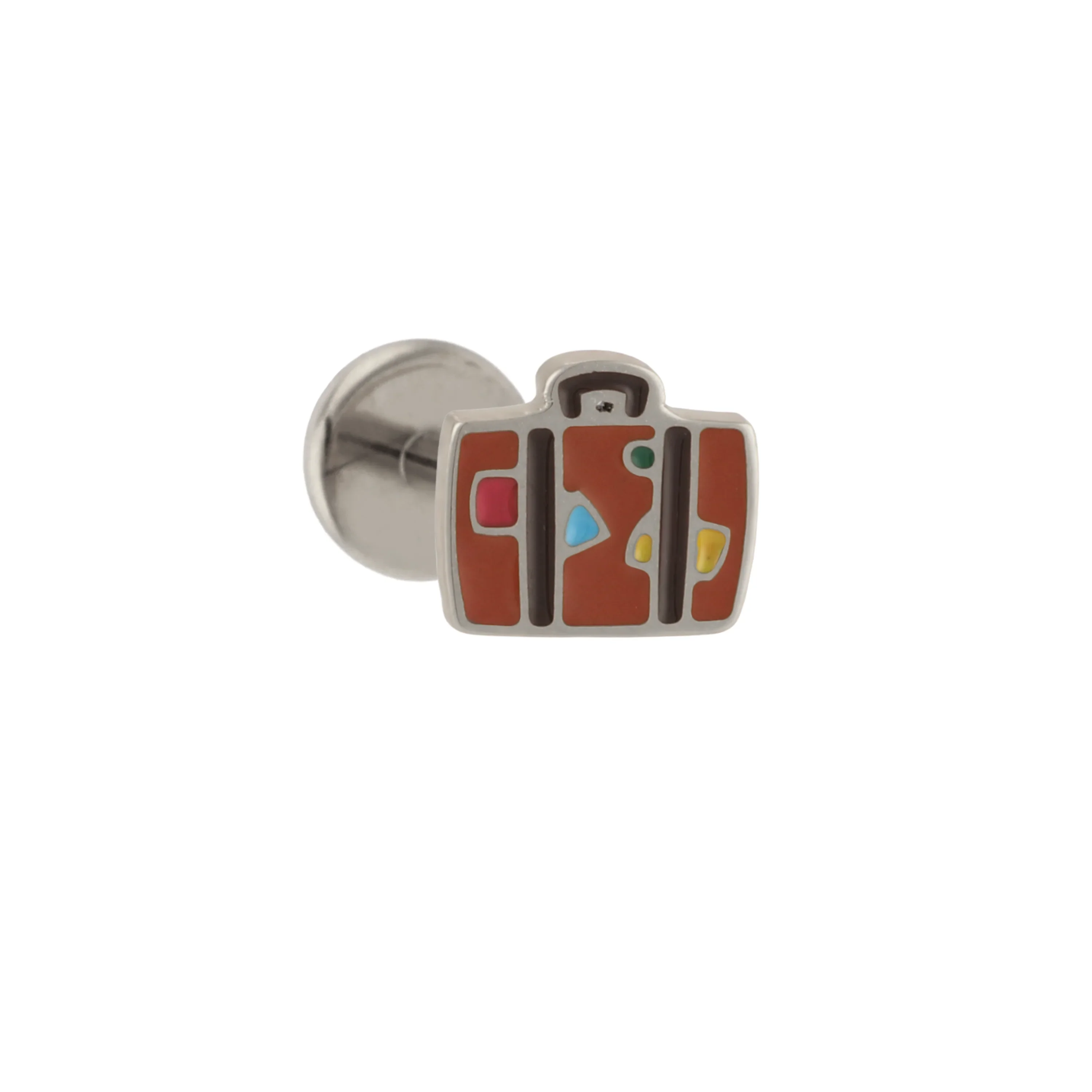 Suitcase Enamel Flat Back Stud - Image 7