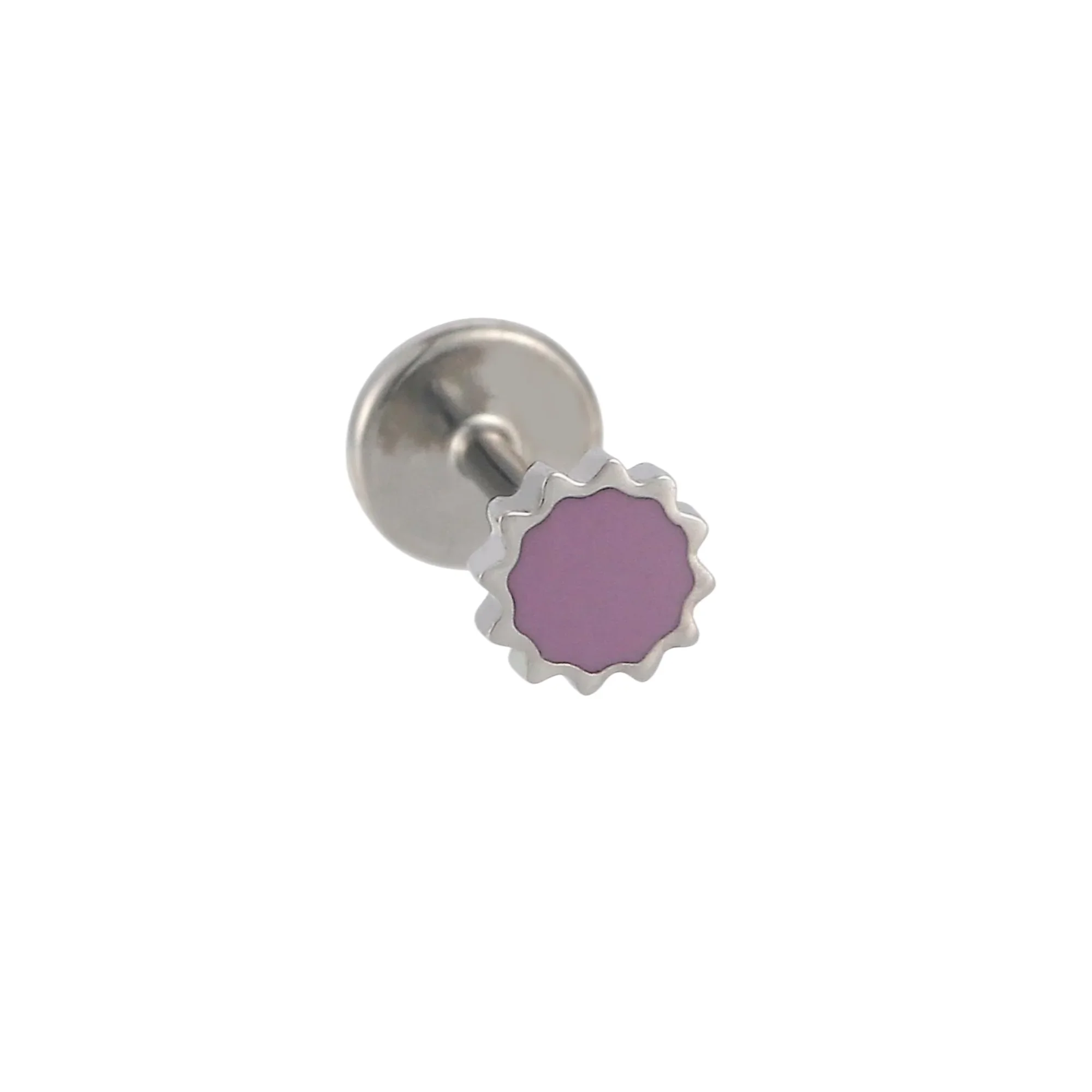 Sunny Pop Enamel Flat Back Stud - Purple - Image 5