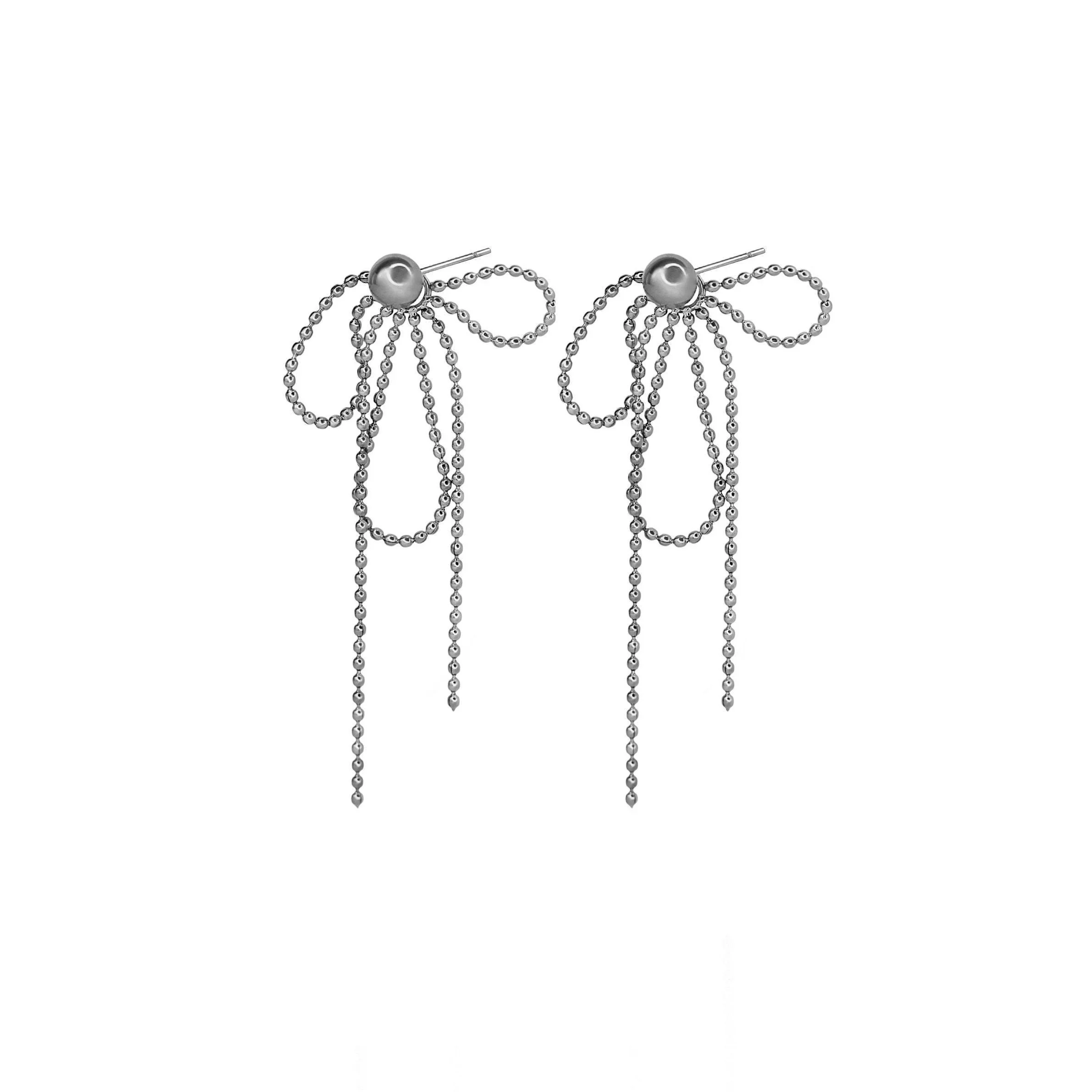 Tassel Bow 3-in-1 Earrings - Image 3