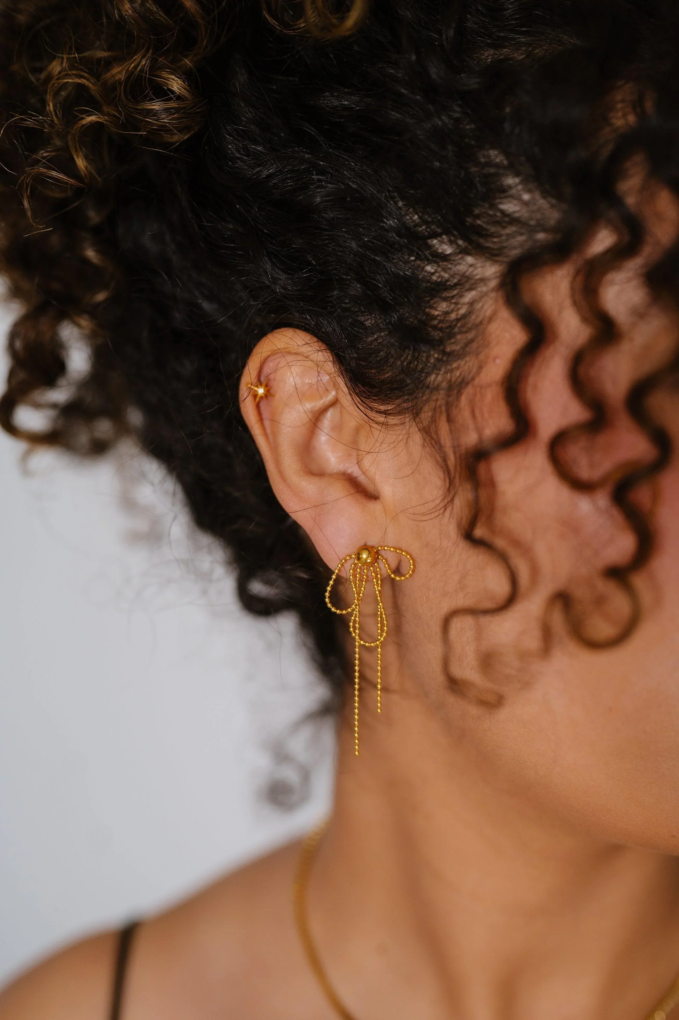 Tassel Bow 3-in-1 Earrings - Image 5