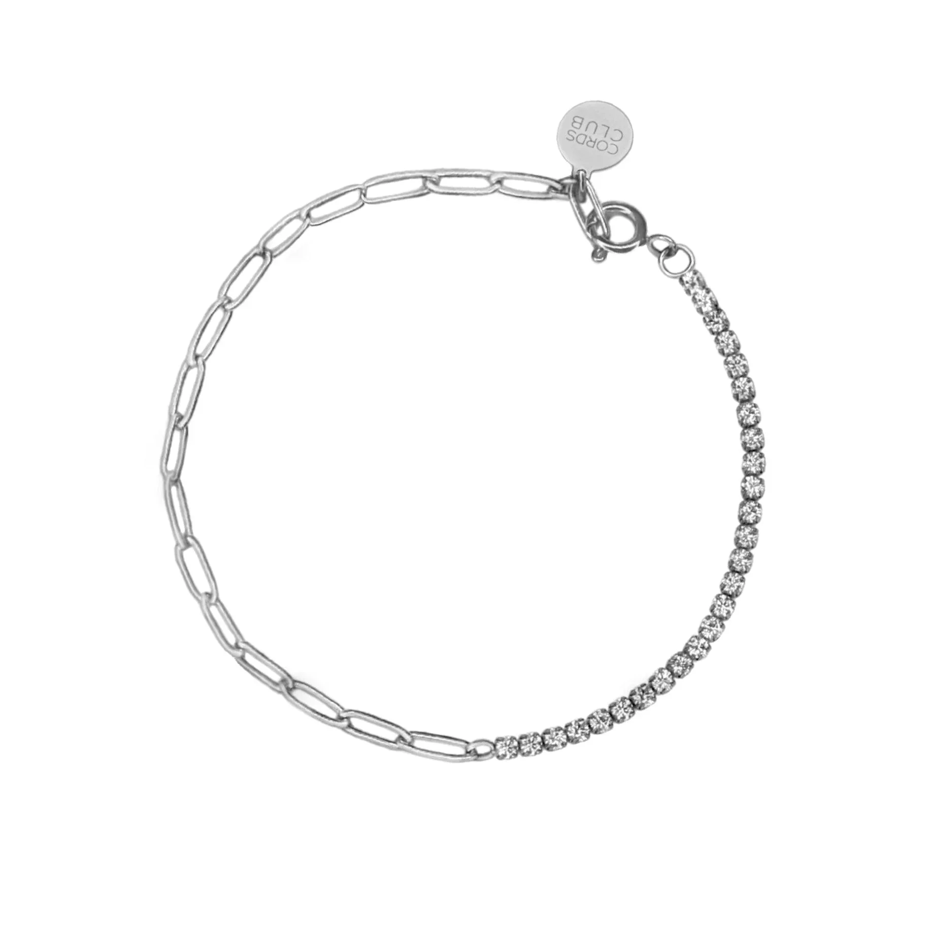 Tennis-Paperclip Hybrid Bracelet - Image 4