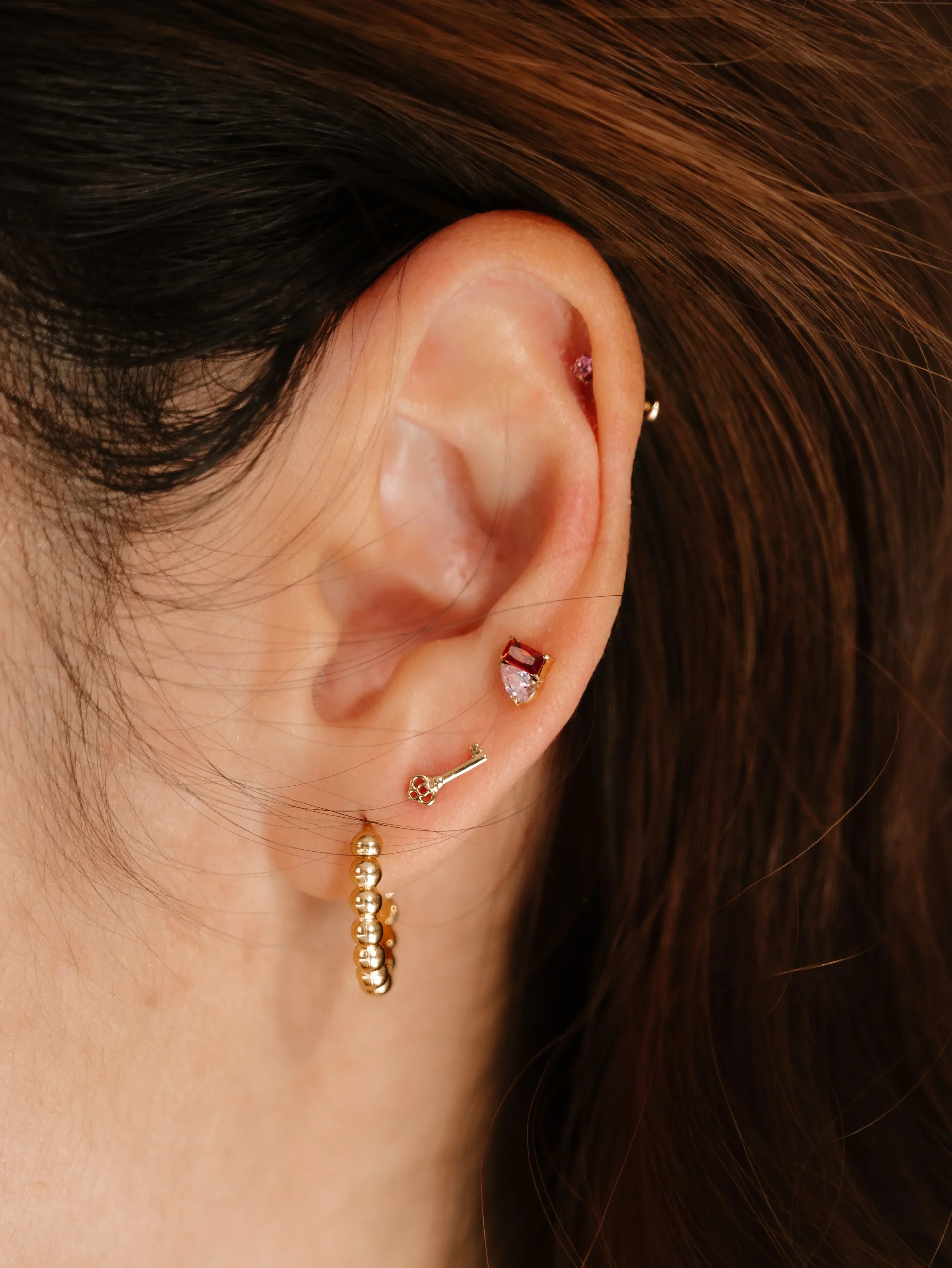 Toi et Moi Flat Back Stud - Image 3