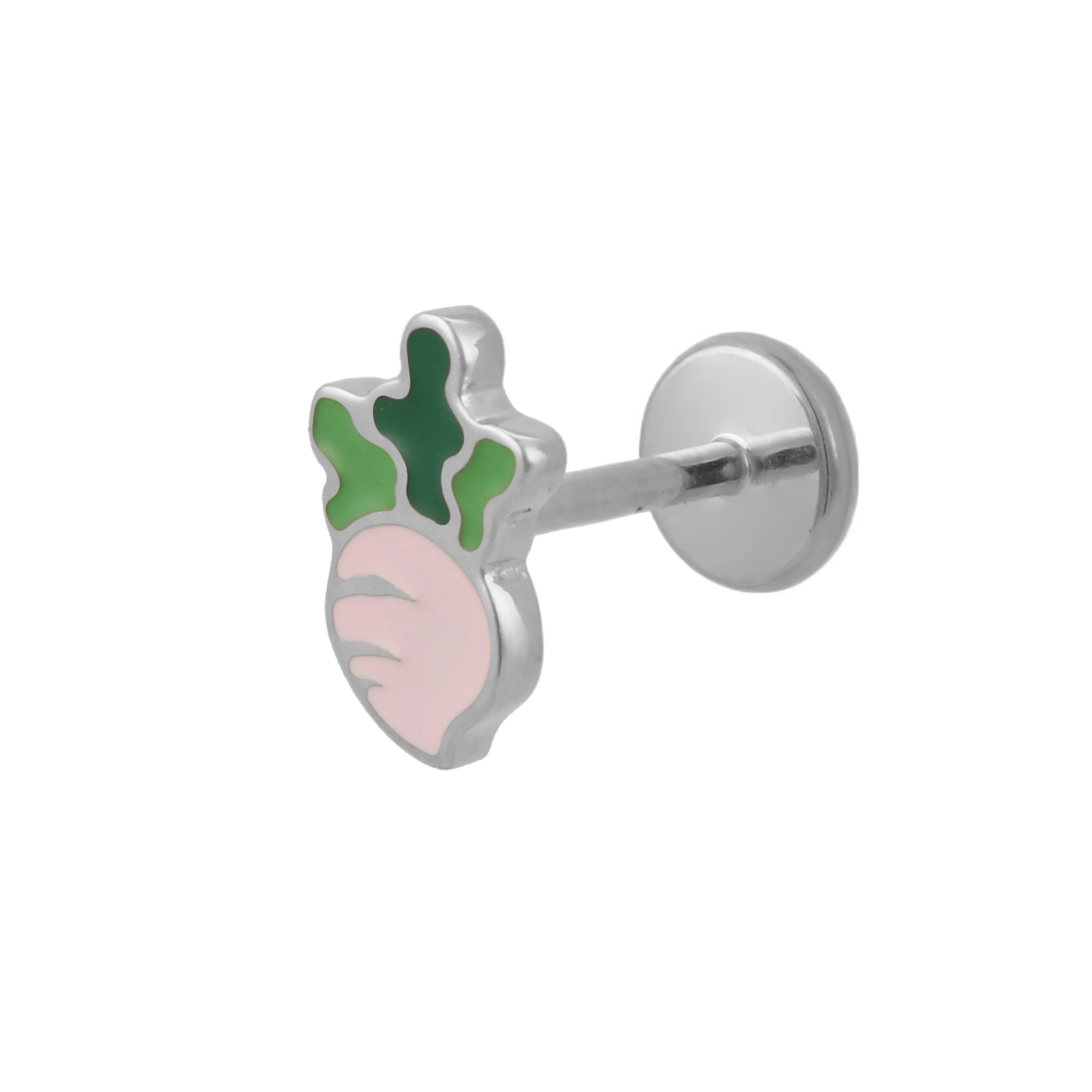 Turnip Enamel Flat Back Stud - Image 7