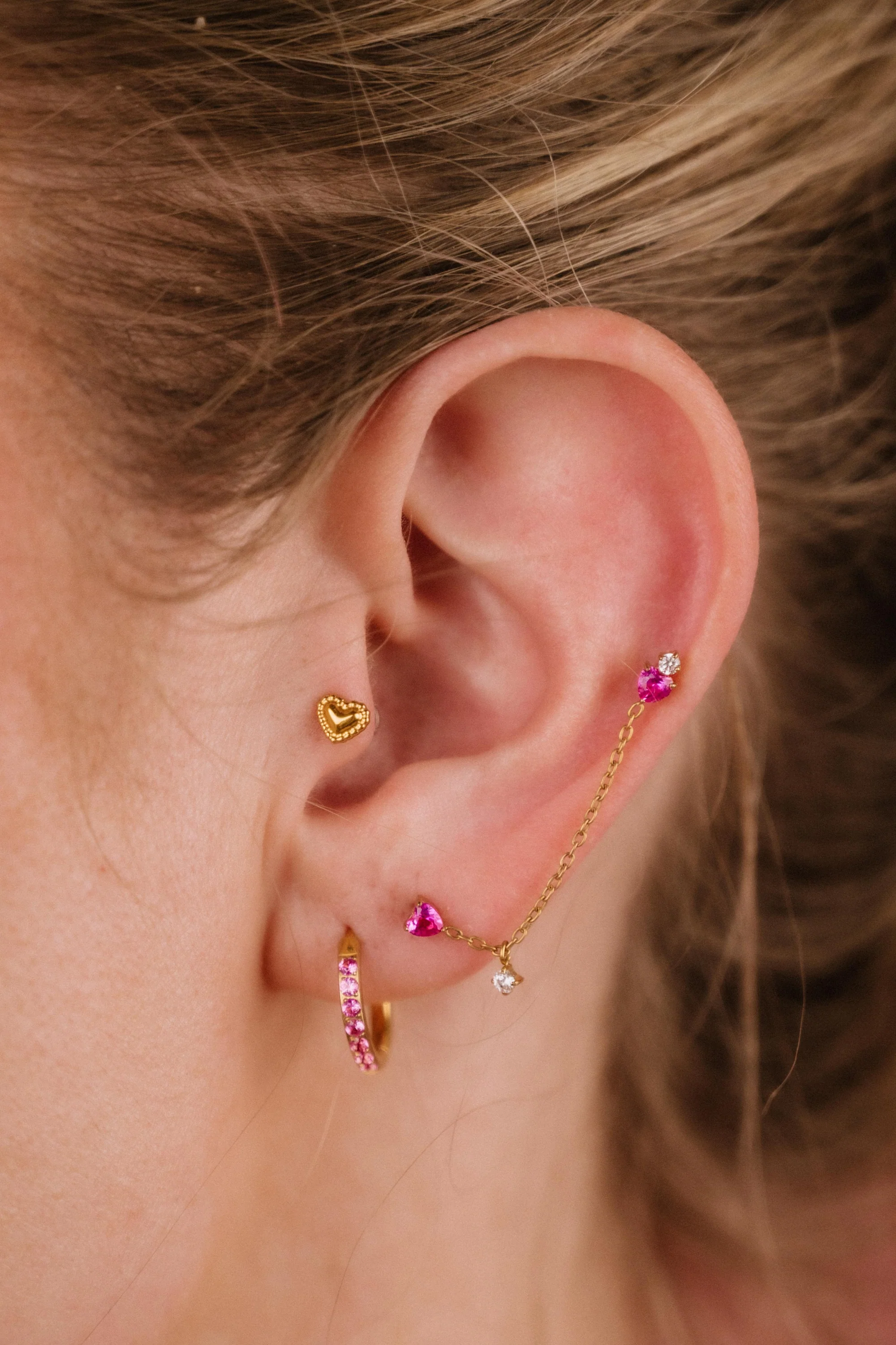 Two of Hearts Flat Back Stud - Image 2