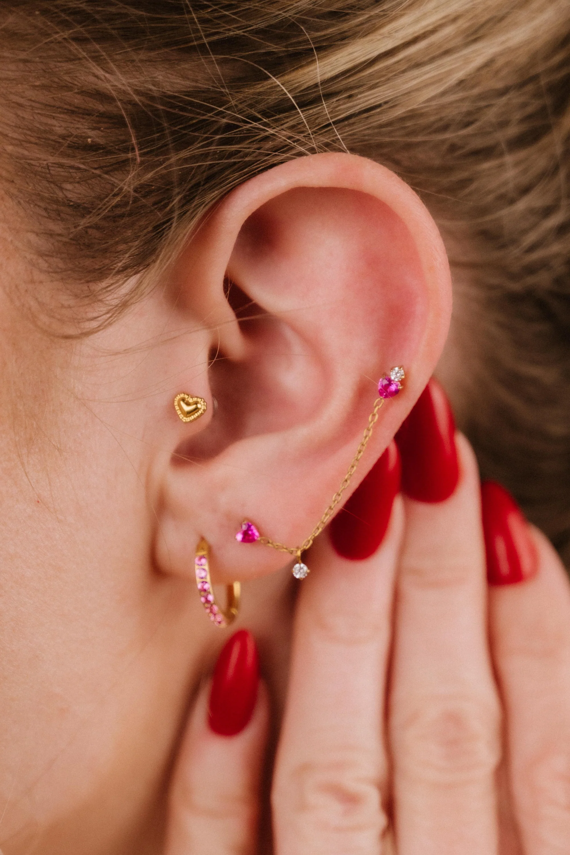 Two of Hearts Flat Back Stud - Image 3