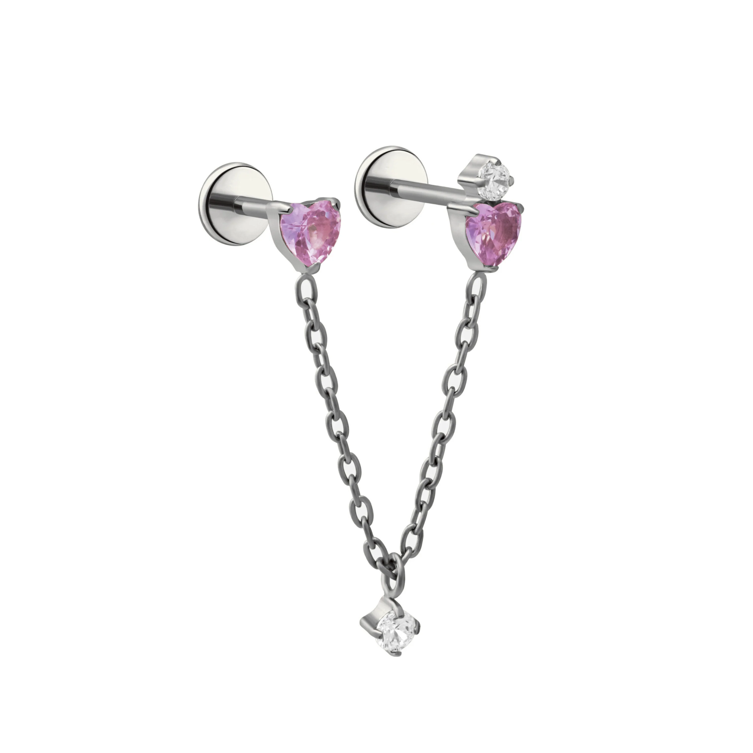 Two of Hearts Flat Back Stud - Image 7