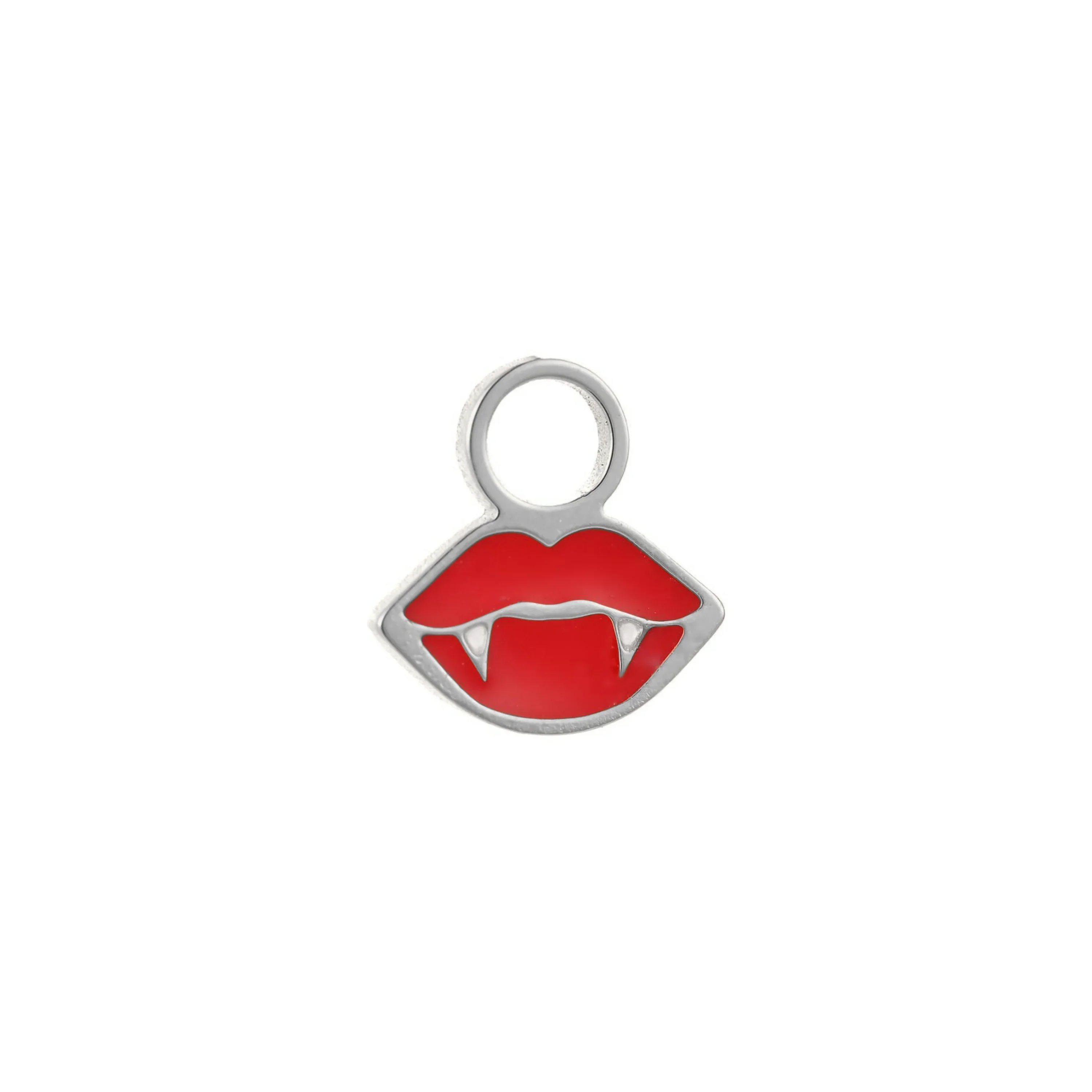 Vampire Lips Enamel Hoop Charm - Image 5