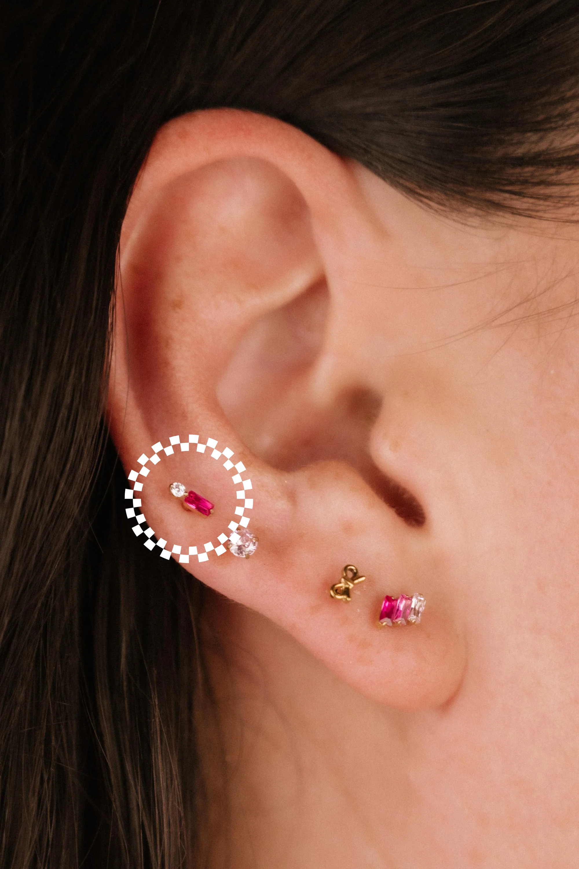 Vela Flat Back Stud - Image 2