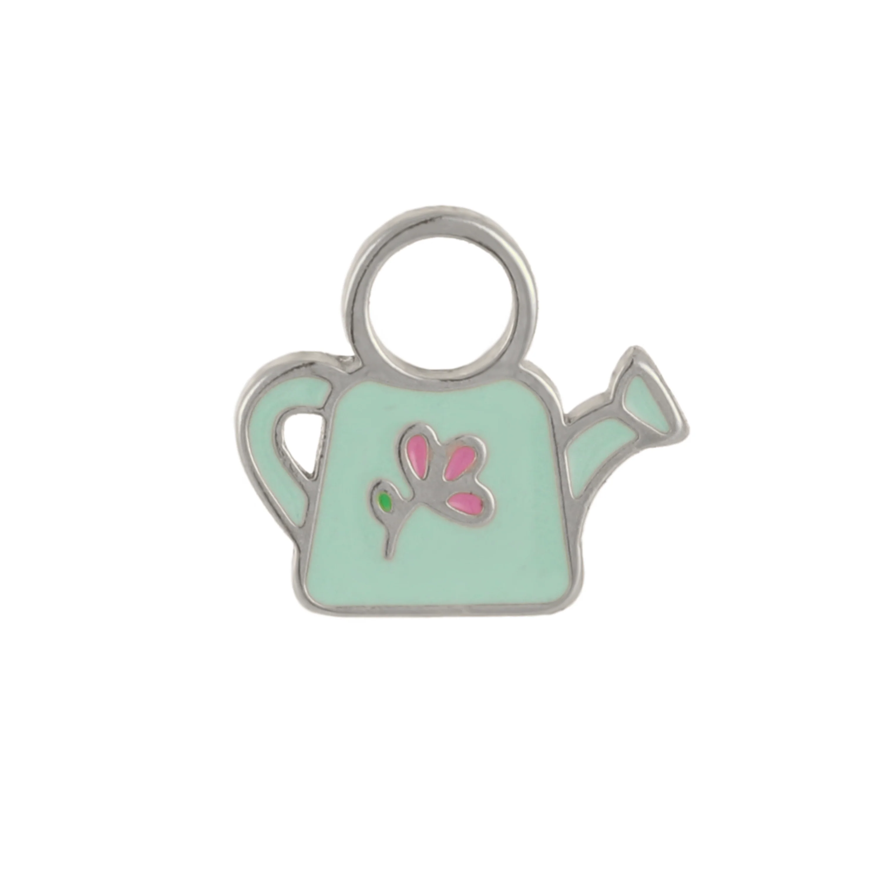 Watering Can Enamel Hoop Charm - Image 7