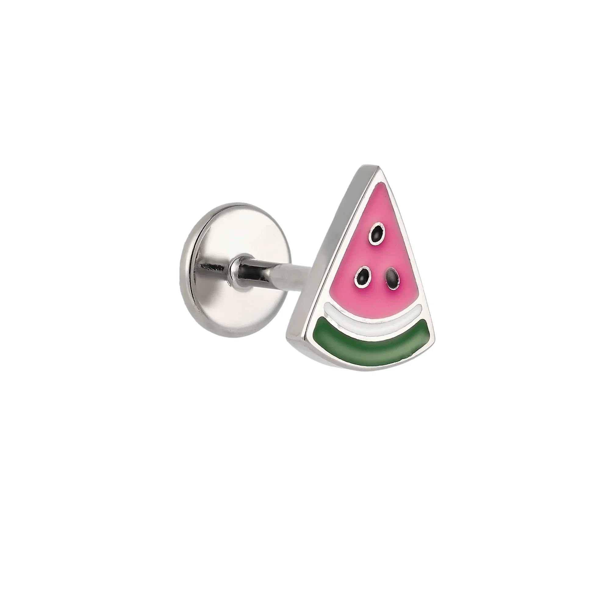Watermelon Slice Enamel Flat Back Stud - Image 6