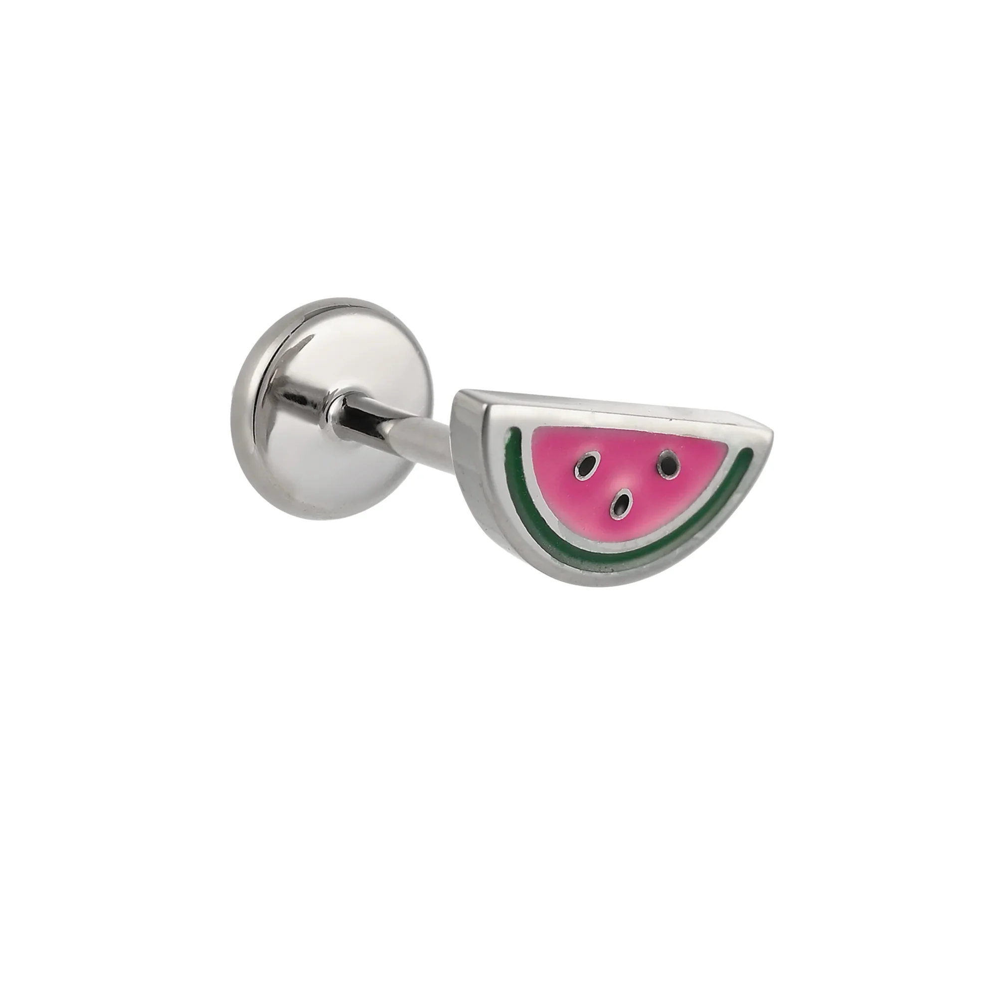 Watermelon Wedge Enamel Flat Back Stud - Image 6