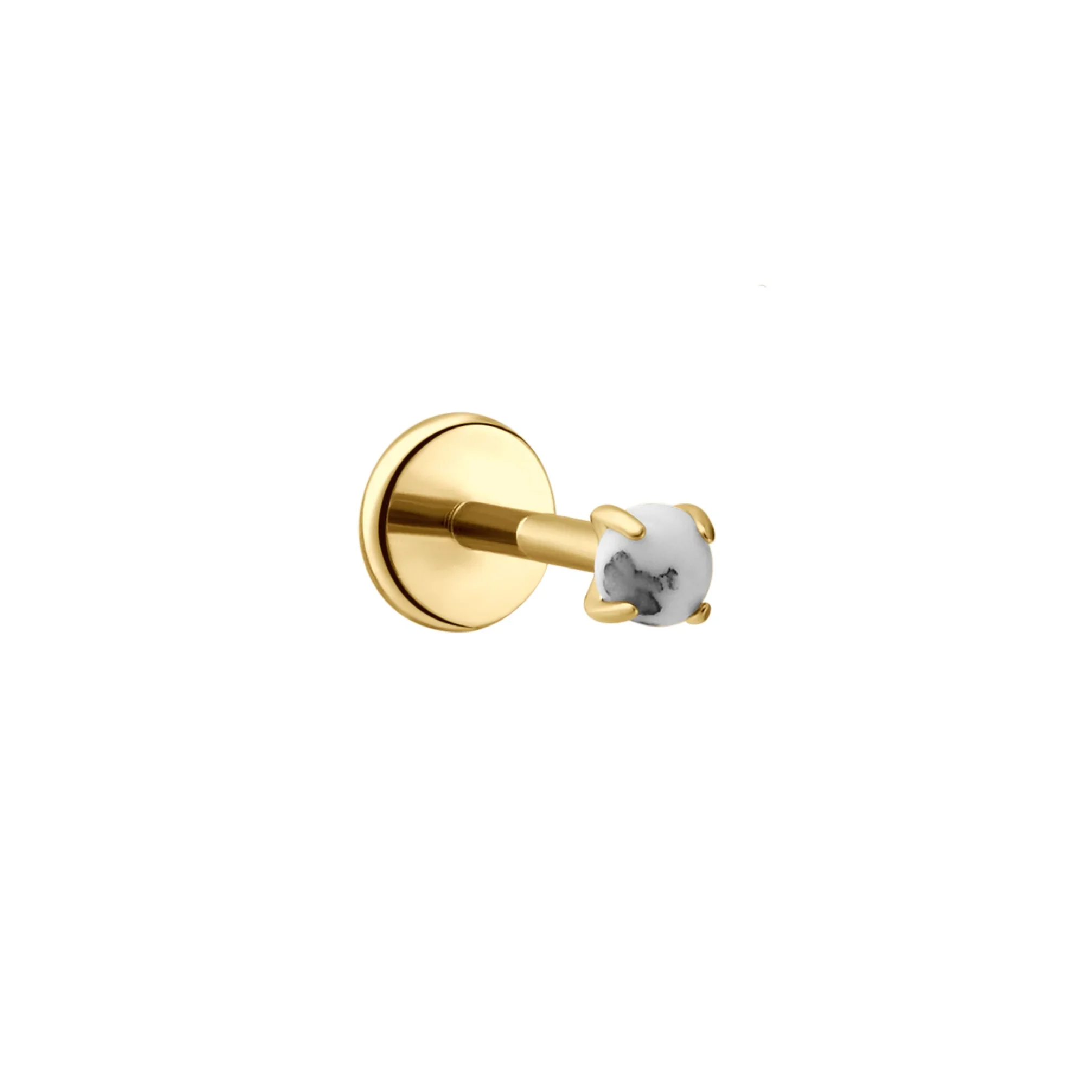 Howlite Flat Back Stud - Image 8