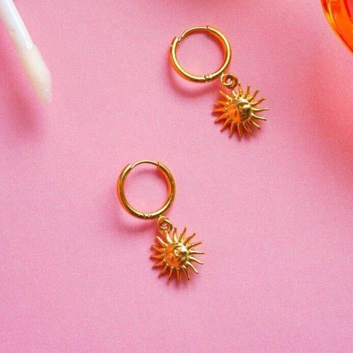You Shine With the Light From the Sun Hoops - Image 4
