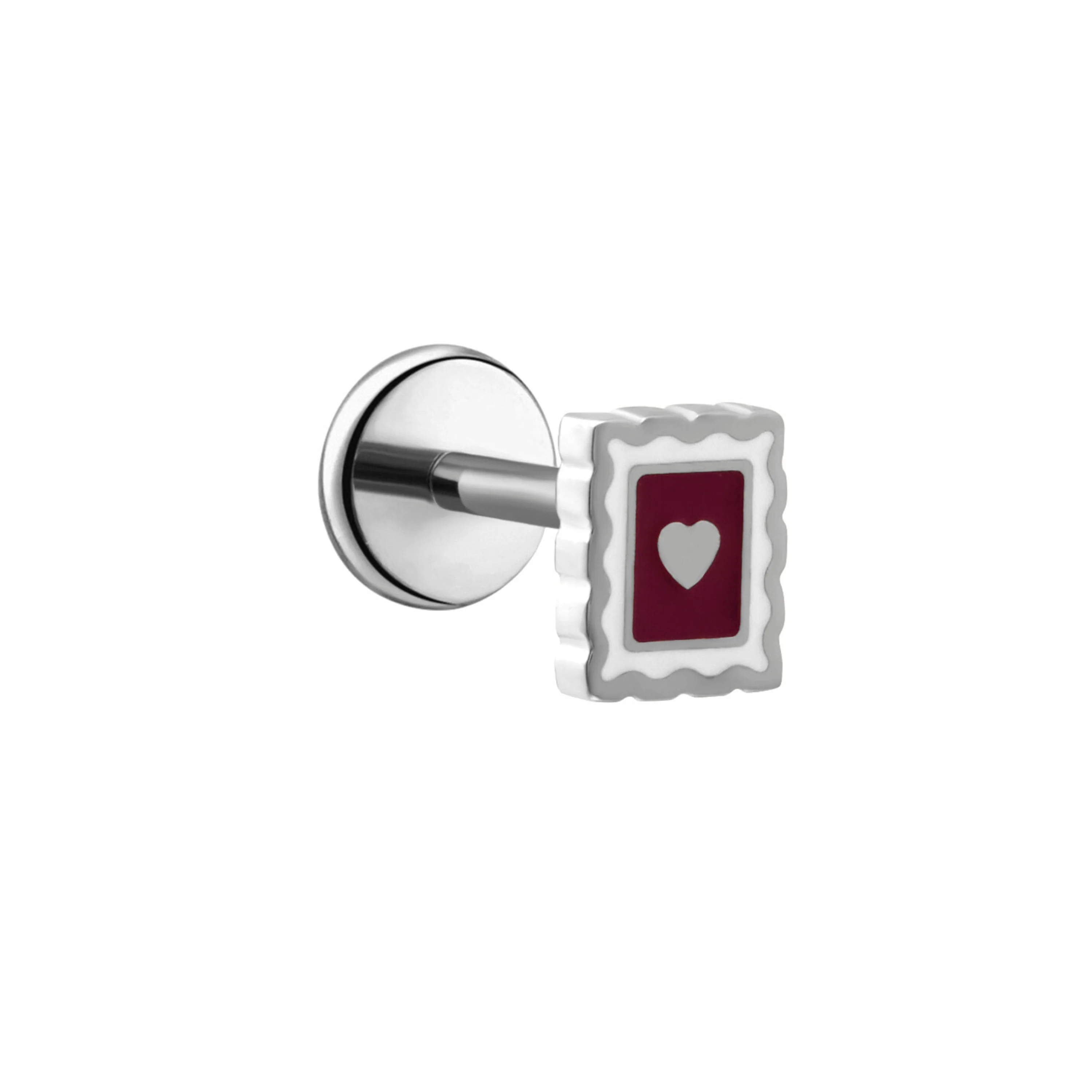 Yours Truly Enamel Flat Back Stud - Image 6