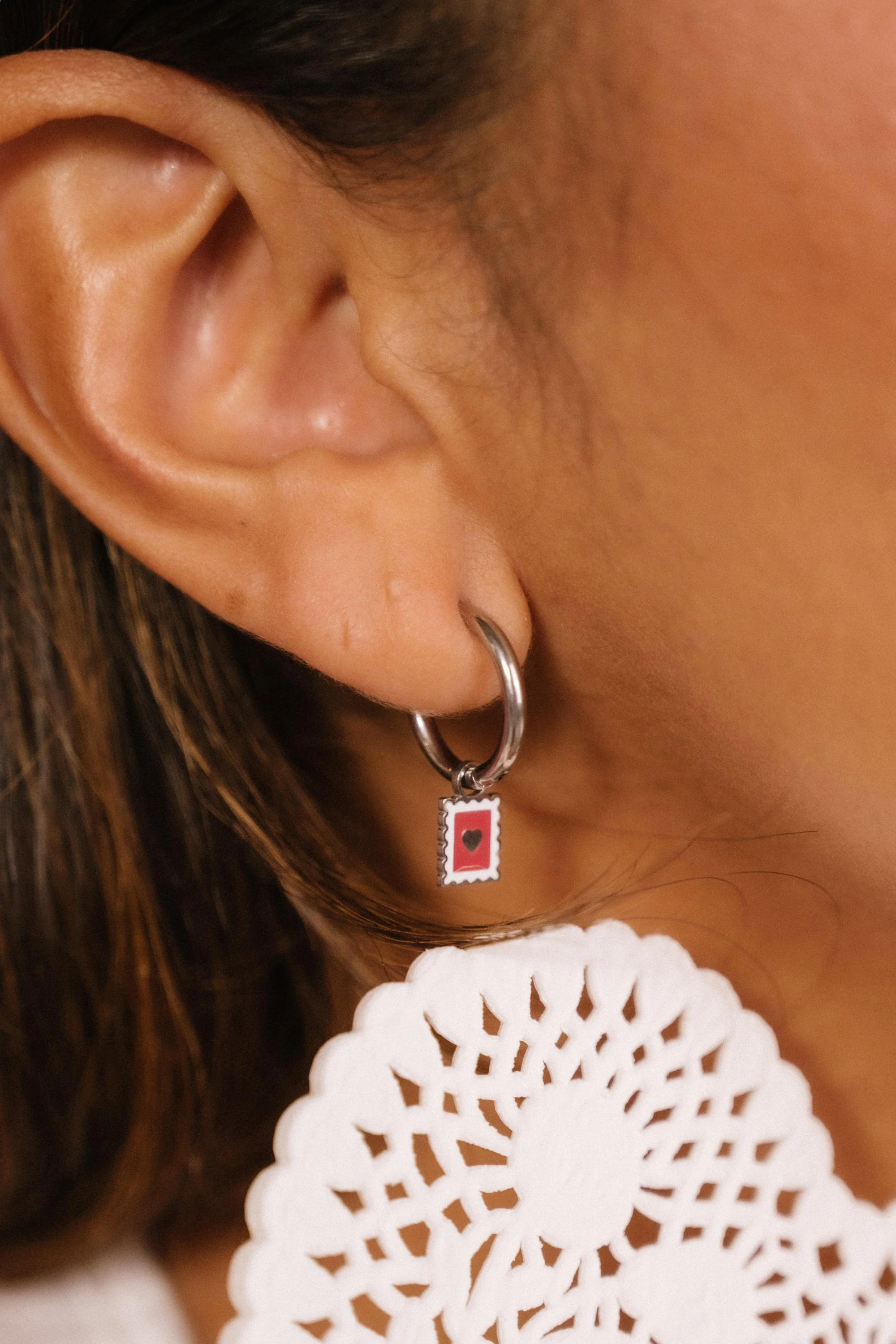 Yours Truly Enamel Hoop Charm - Image 2